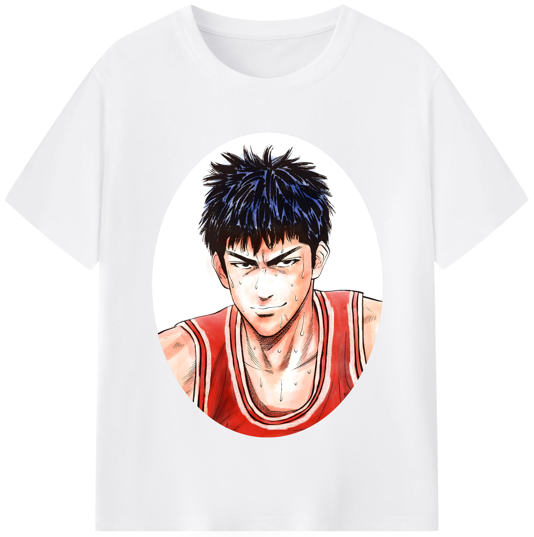 SLAM DUNK／スラムダンク 綿100％半袖Tシャツ（フロントプリント）