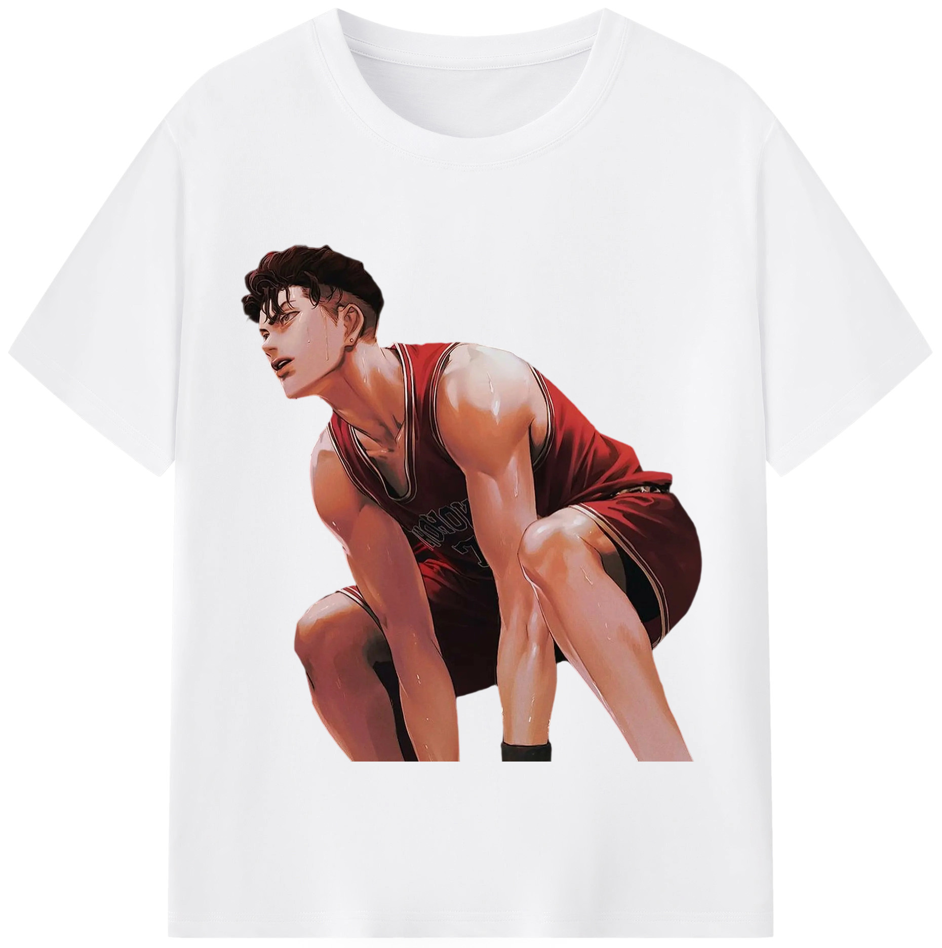 SLAM DUNK／スラムダンク 綿100％半袖Tシャツ（フロントプリント）