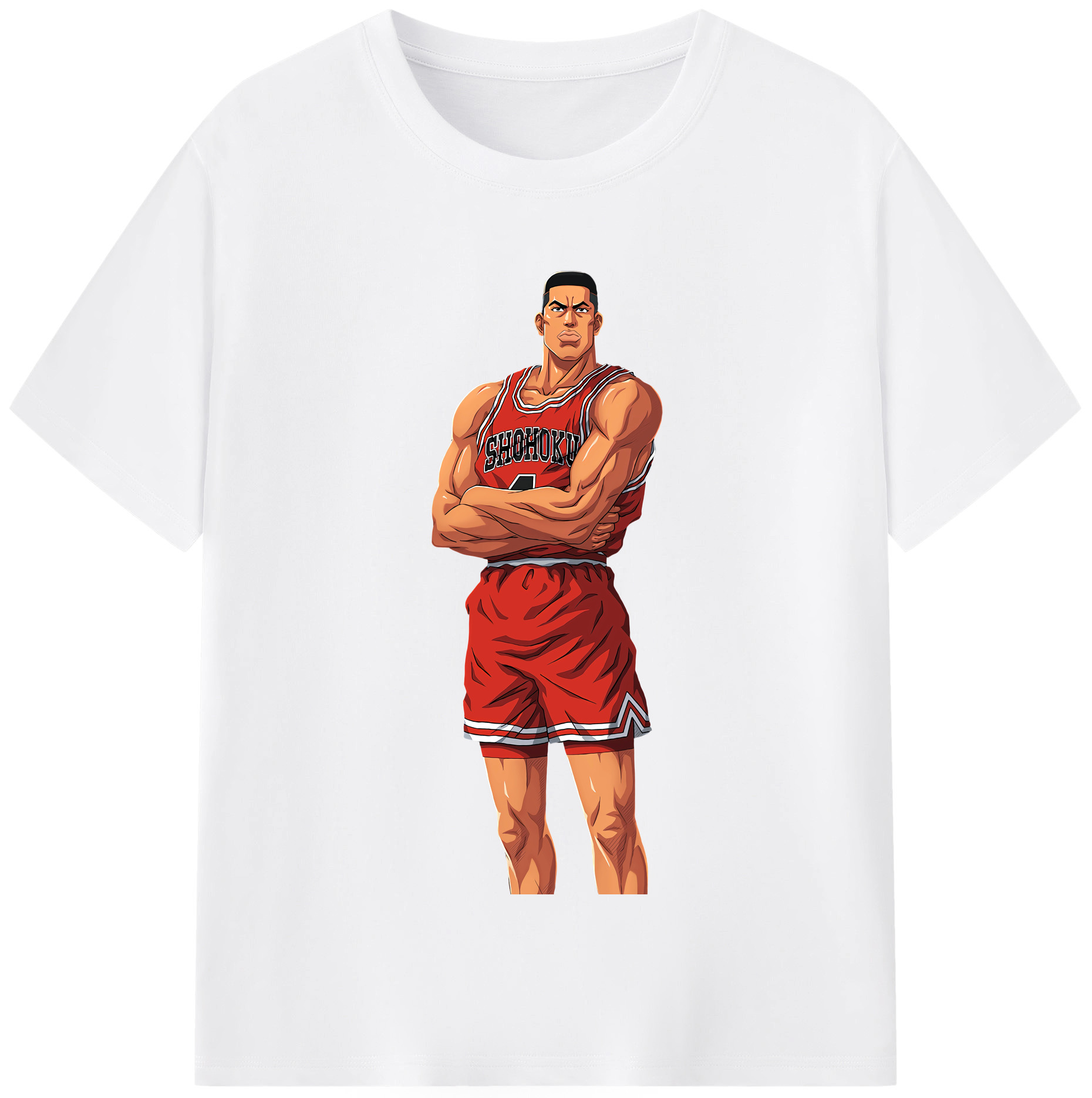 SLAM DUNK／スラムダンク 綿100％半袖Tシャツ（フロントプリント）