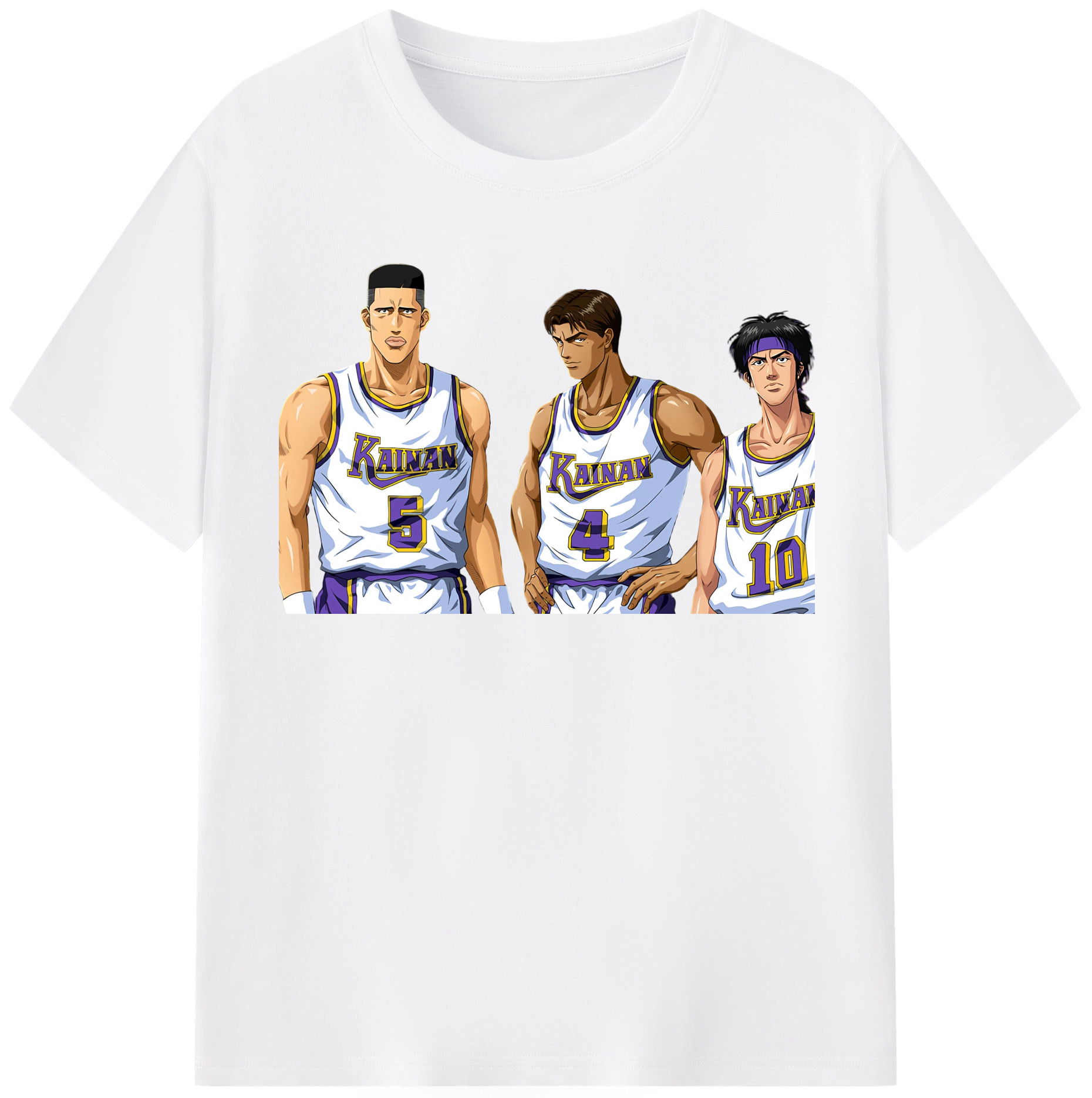 SLAM DUNK／スラムダンク 綿100％半袖Tシャツ（フロントプリント）
