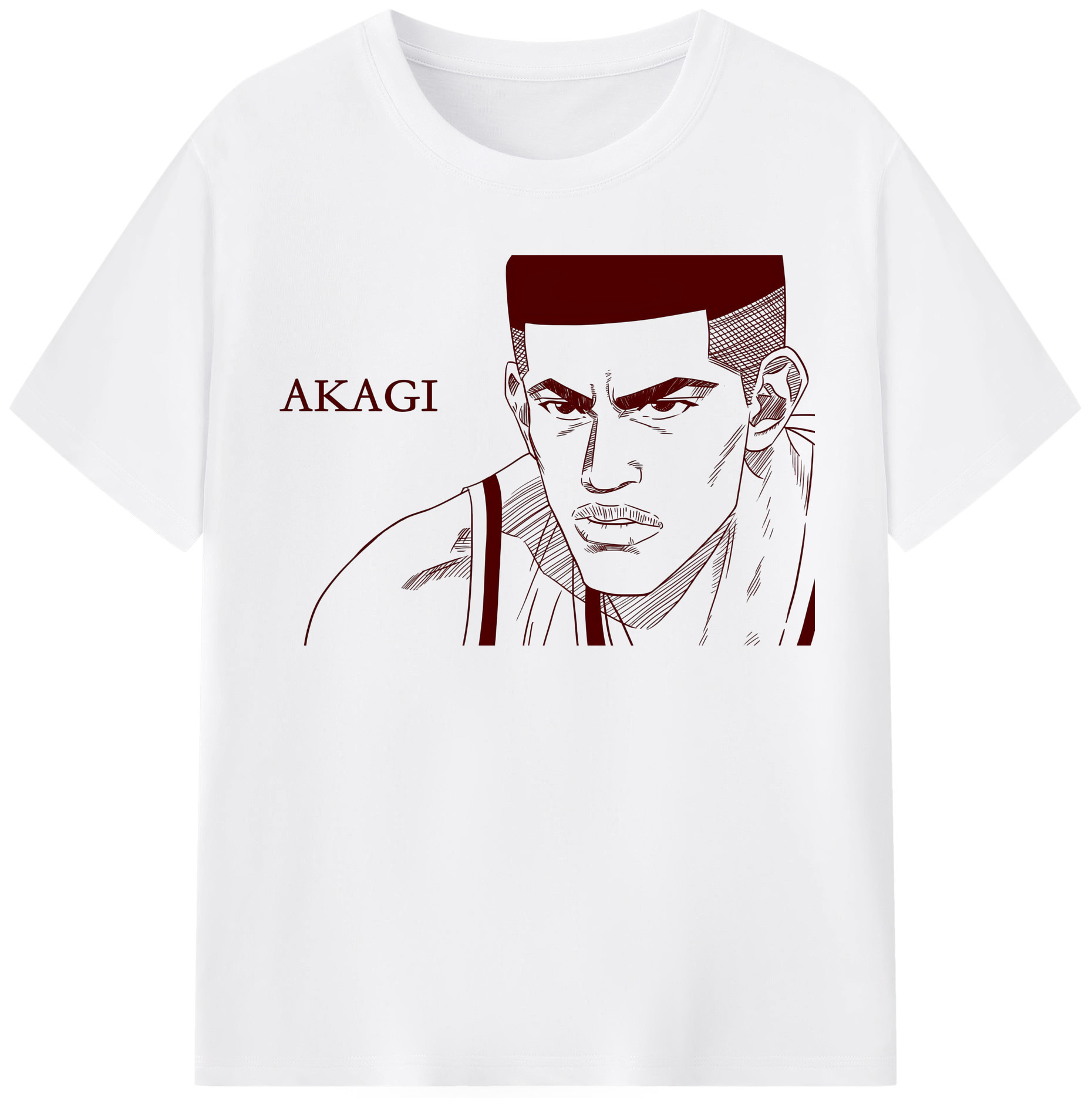 SLAM DUNK／スラムダンク 綿100％半袖Tシャツ（フロントプリント）