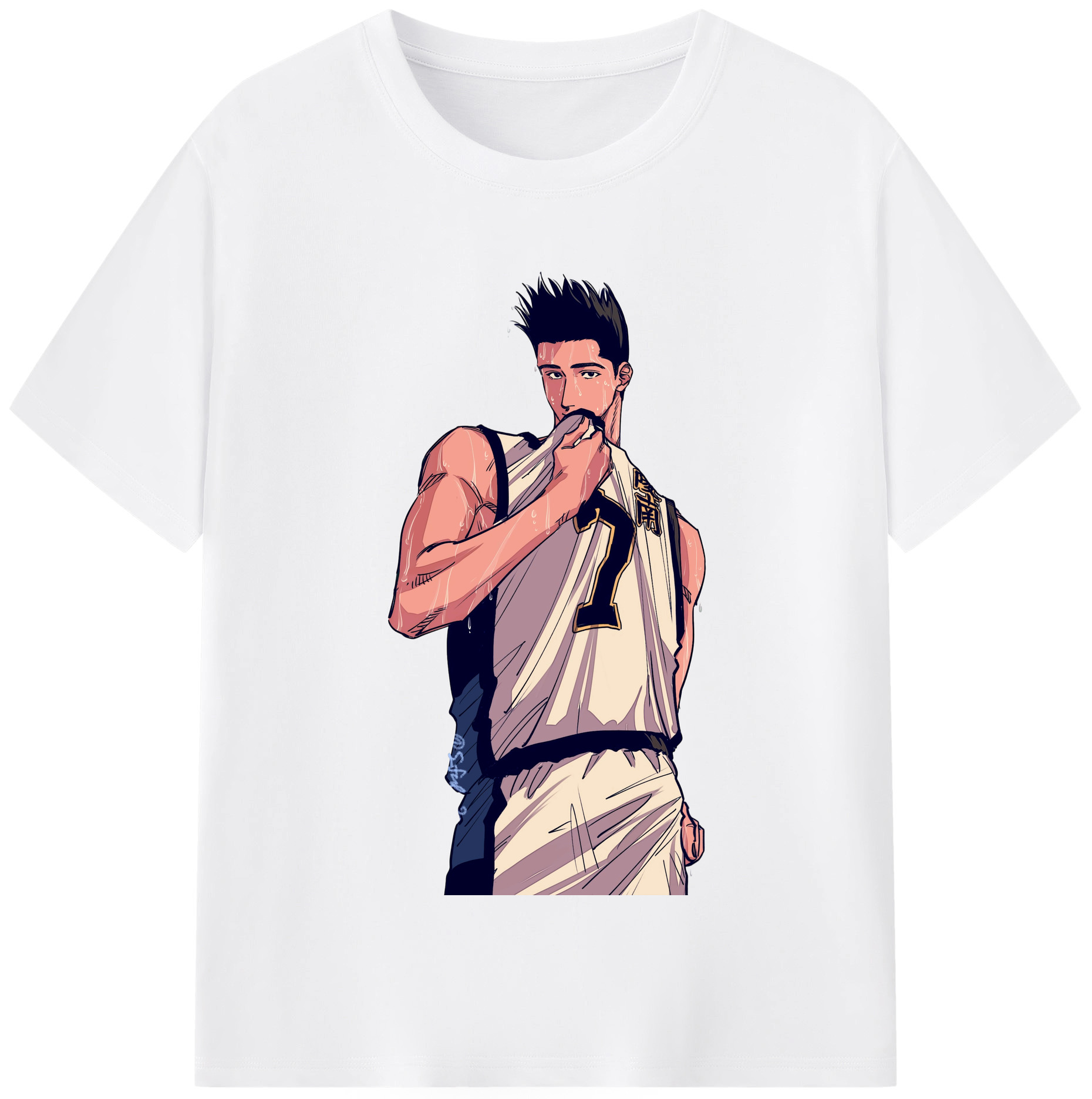 SLAM DUNK／スラムダンク 綿100％半袖Tシャツ（フロントプリント）