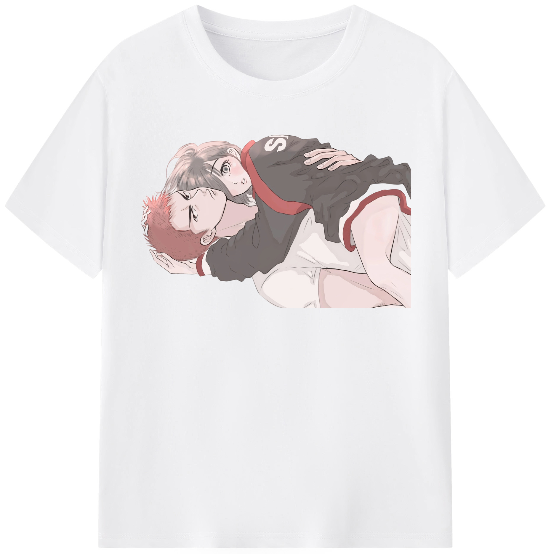 SLAM DUNK／スラムダンク 綿100％半袖Tシャツ（フロントプリント）