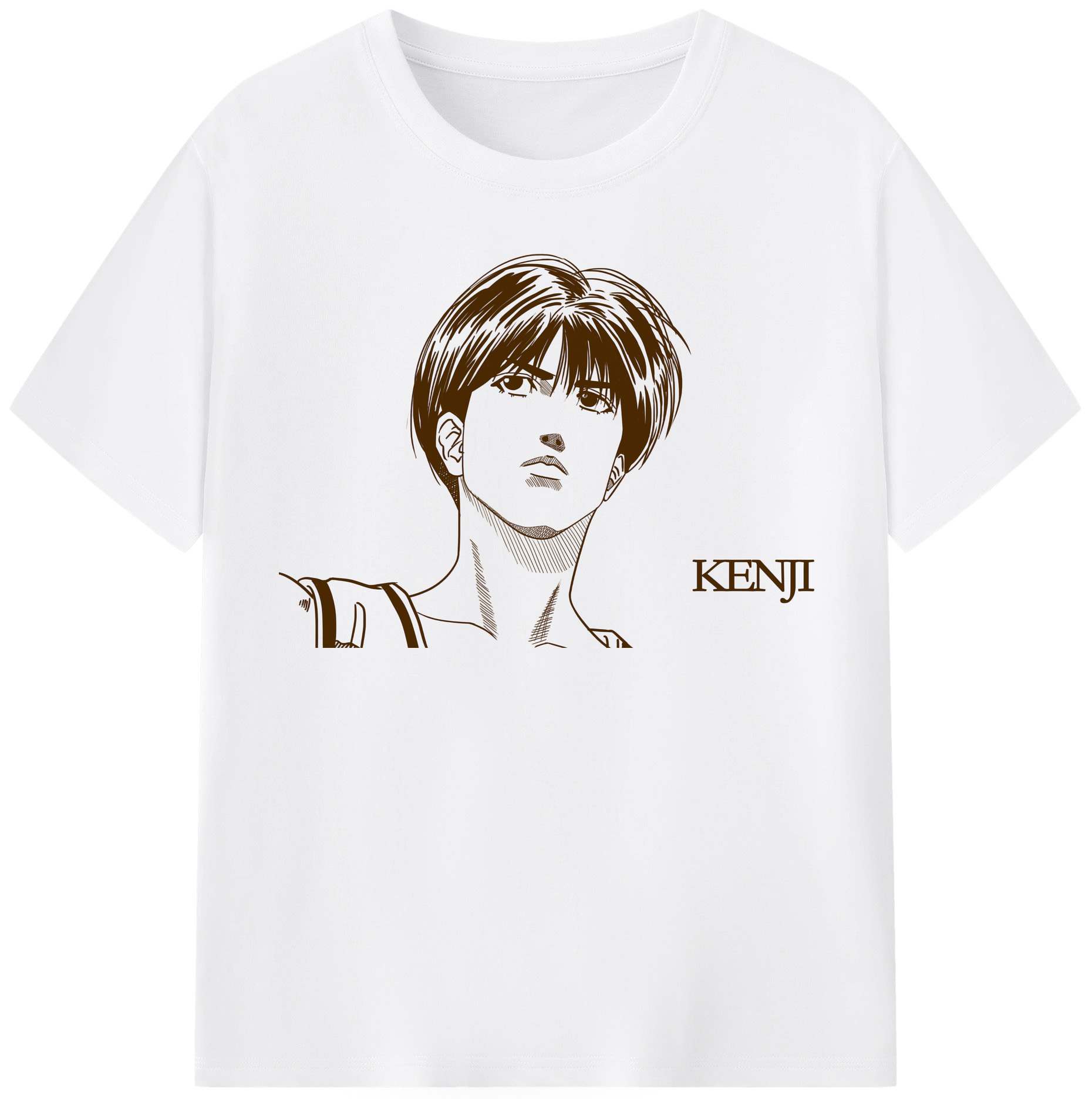 SLAM DUNK／スラムダンク 綿100％半袖Tシャツ（フロントプリント）