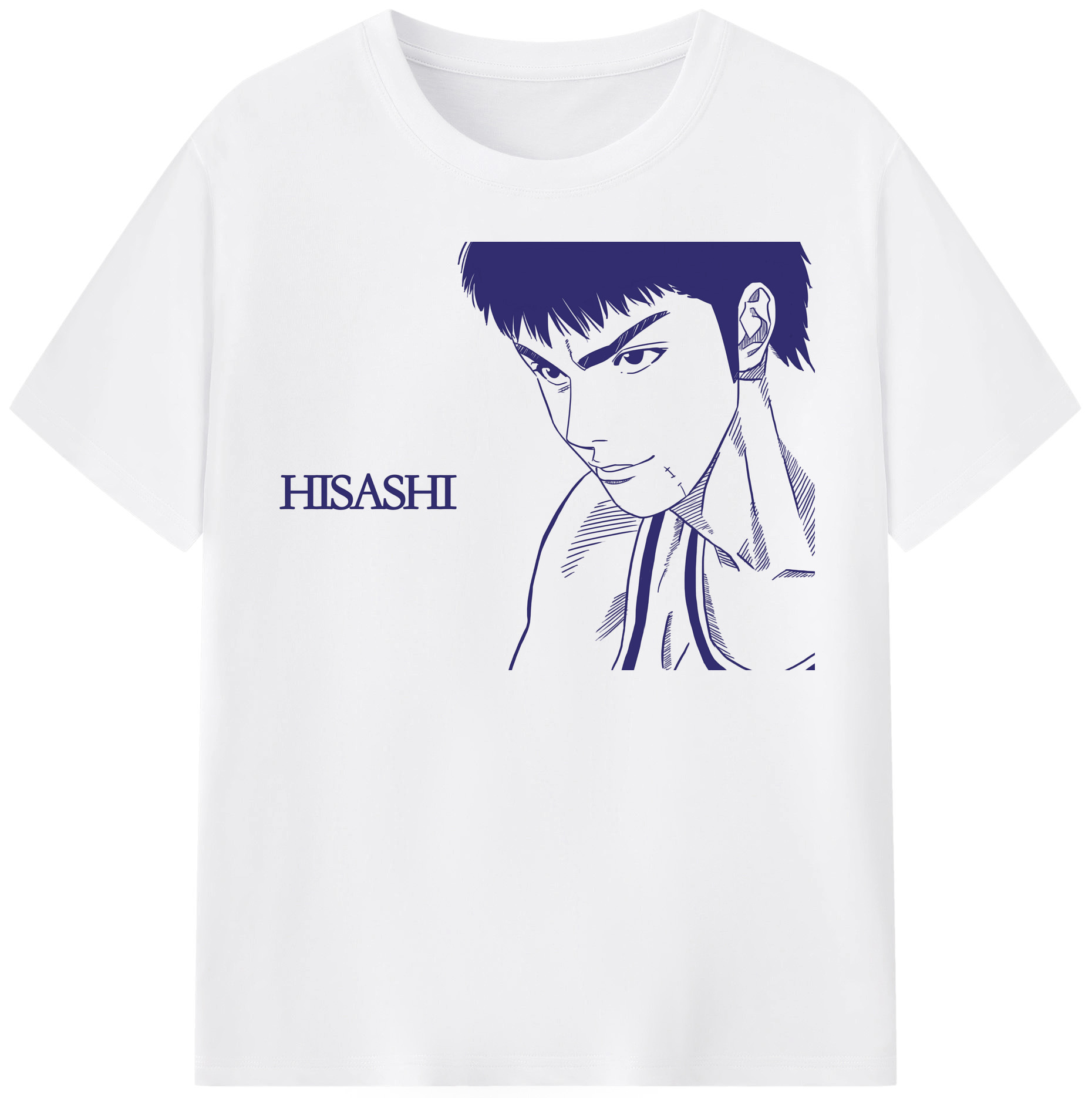SLAM DUNK／スラムダンク 綿100％半袖Tシャツ（フロントプリント）