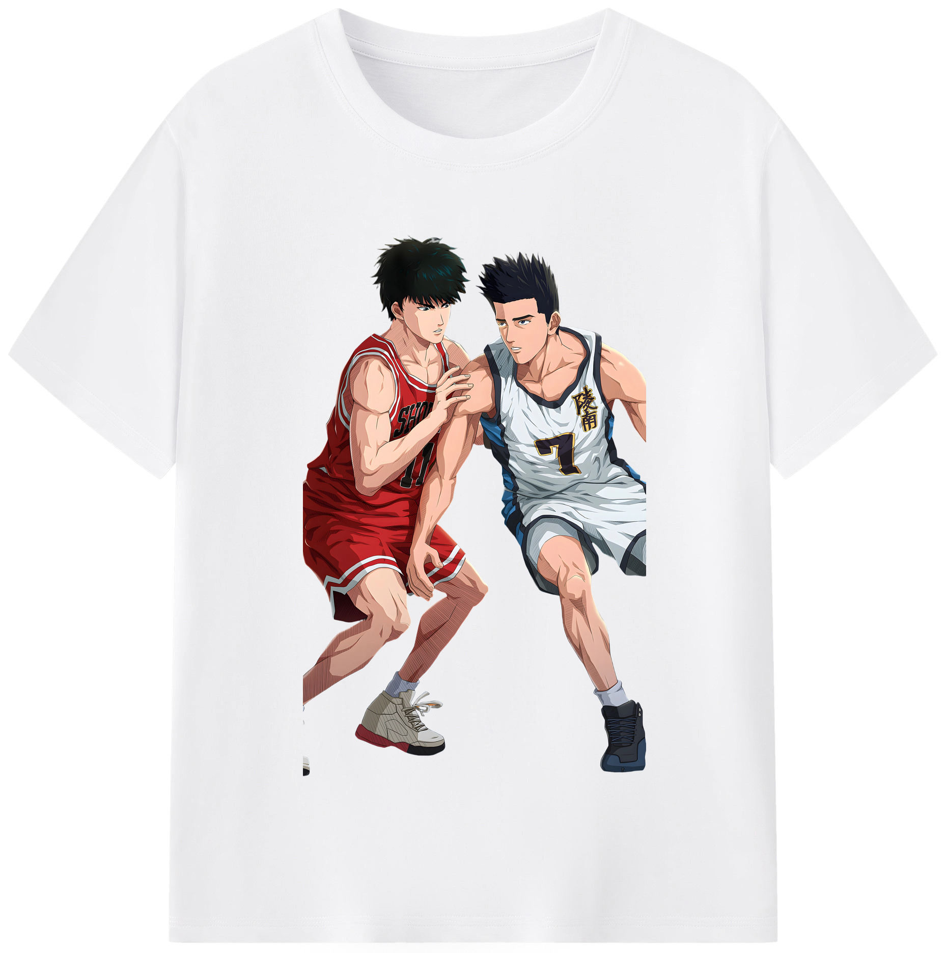 SLAM DUNK／スラムダンク 綿100％半袖Tシャツ（フロントプリント）
