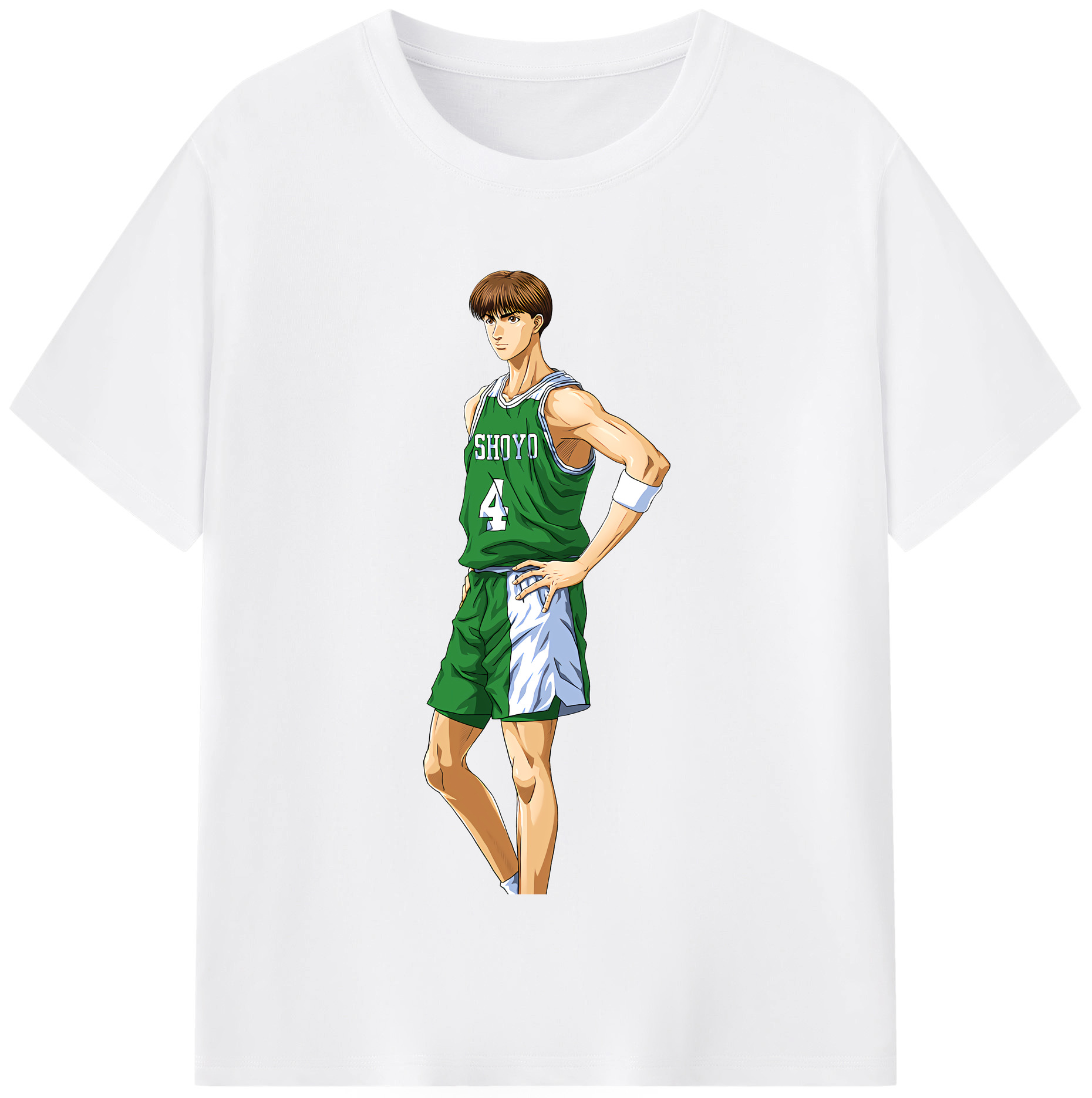 SLAM DUNK／スラムダンク 綿100％半袖Tシャツ（フロントプリント）