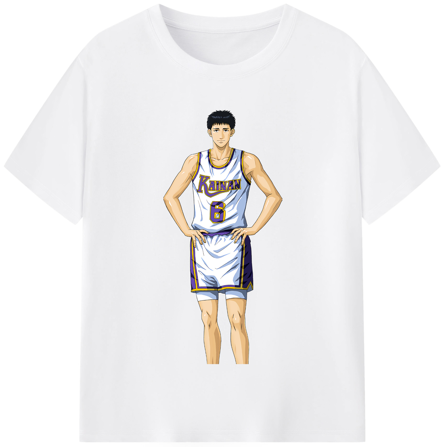 SLAM DUNK／スラムダンク 綿100％半袖Tシャツ（フロントプリント）