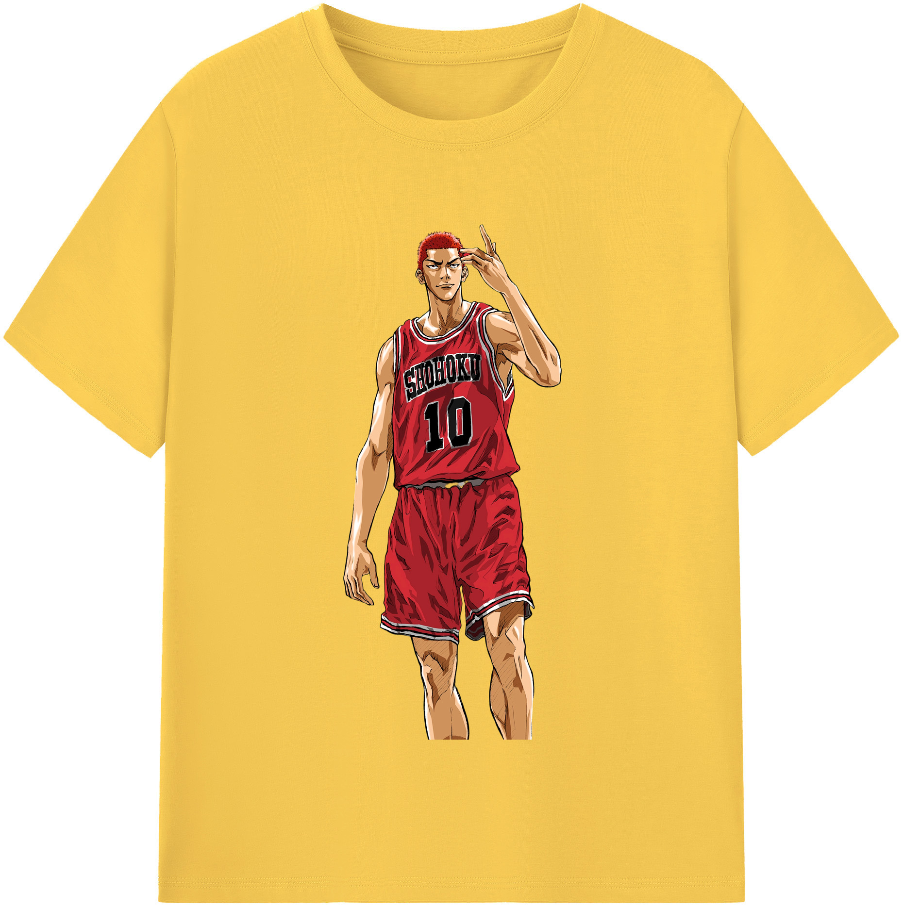 SLAM DUNK／スラムダンク 綿100％半袖Tシャツ（フロントプリント）