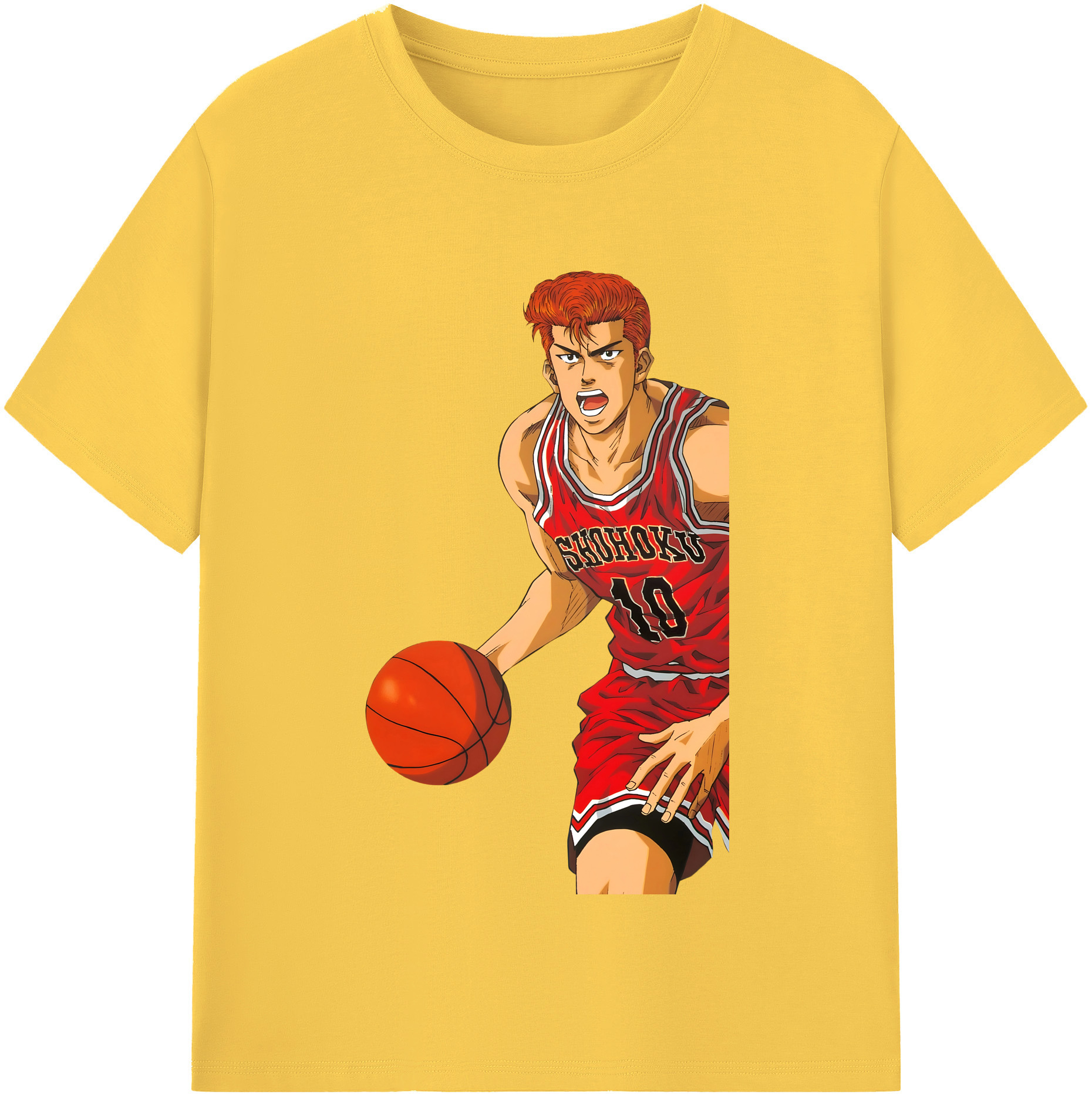 SLAM DUNK／スラムダンク 綿100％半袖Tシャツ（フロントプリント）