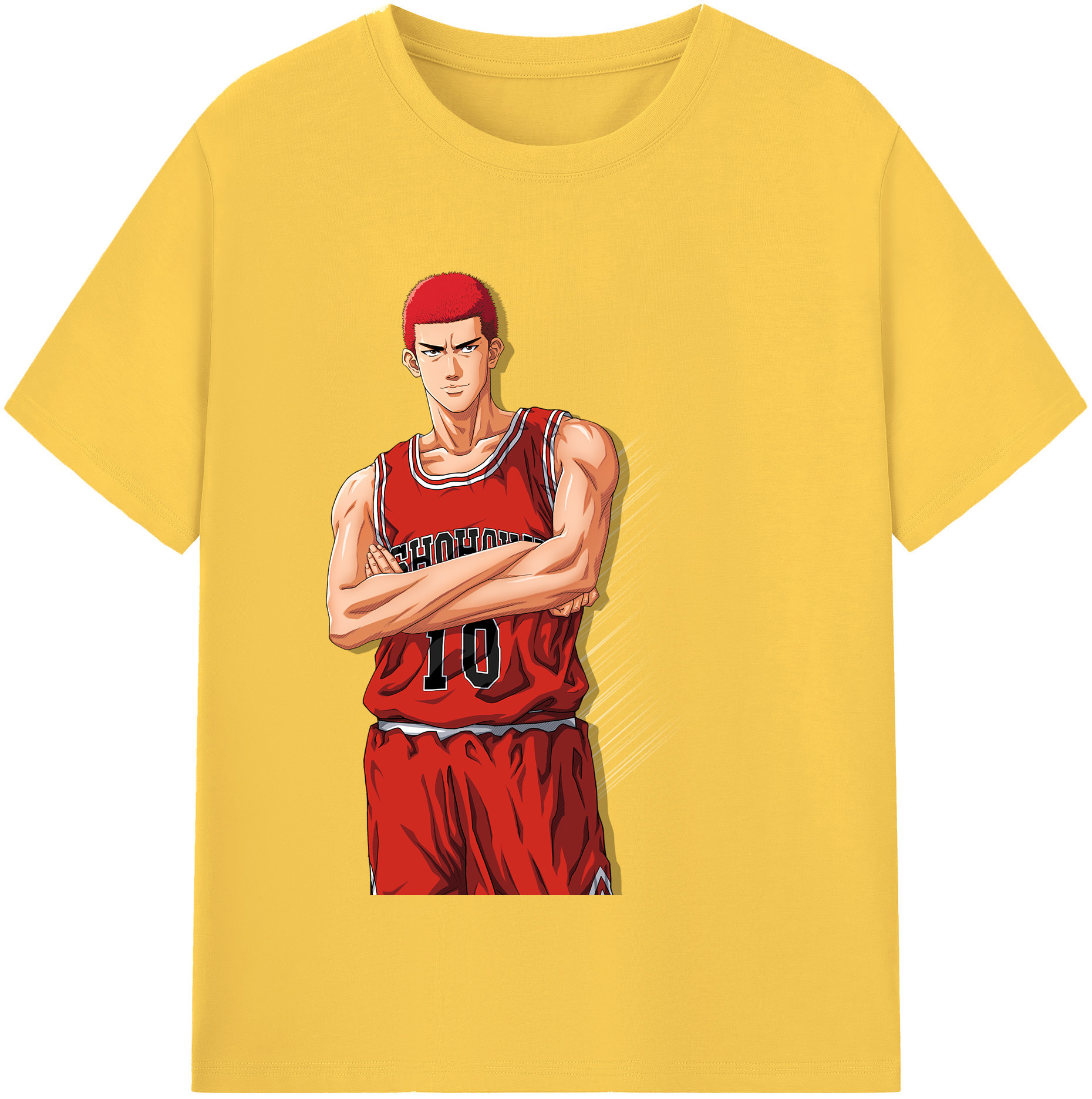 SLAM DUNK／スラムダンク 綿100％半袖Tシャツ（フロントプリント）
