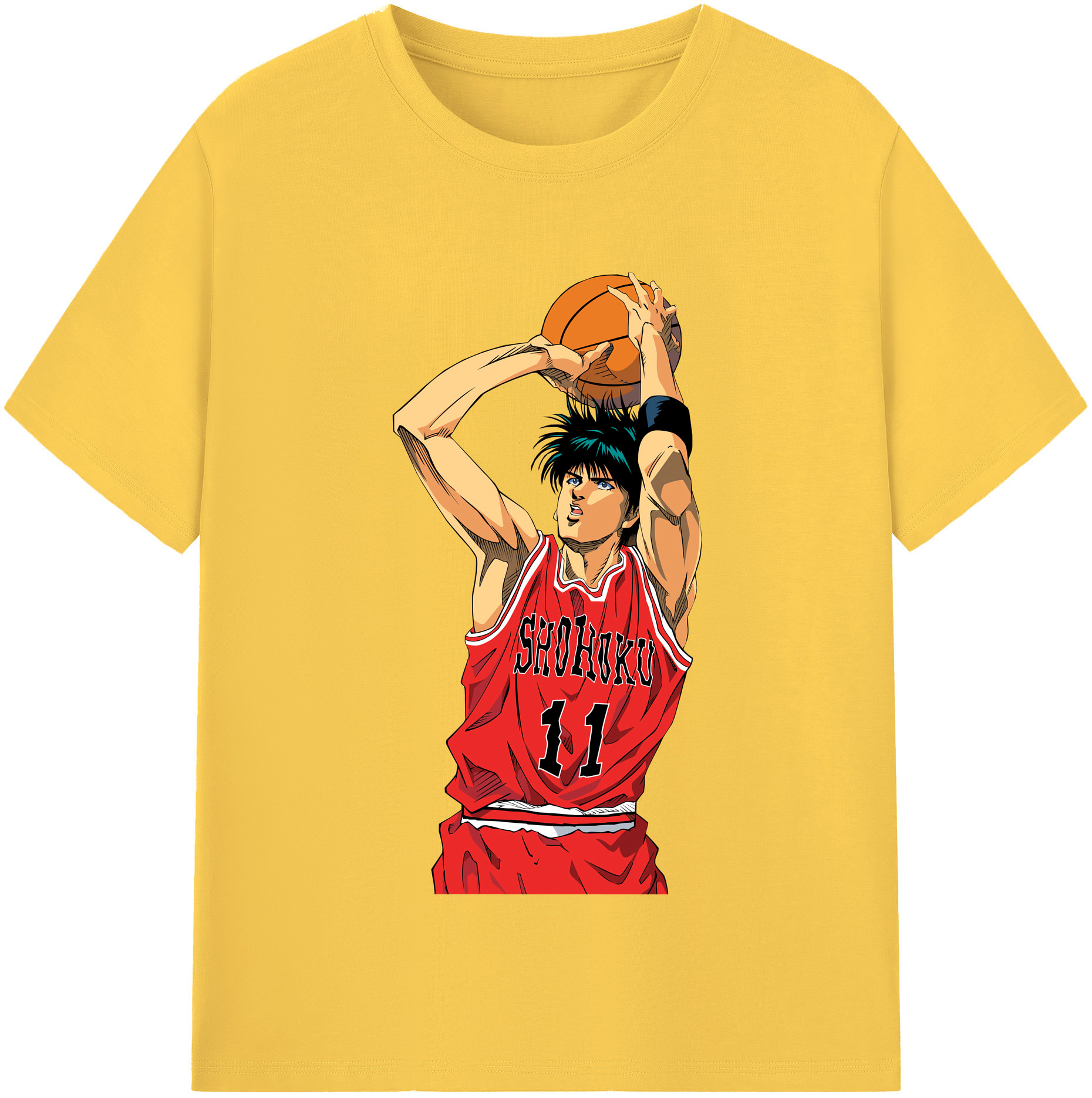 SLAM DUNK／スラムダンク 綿100％半袖Tシャツ（フロントプリント）