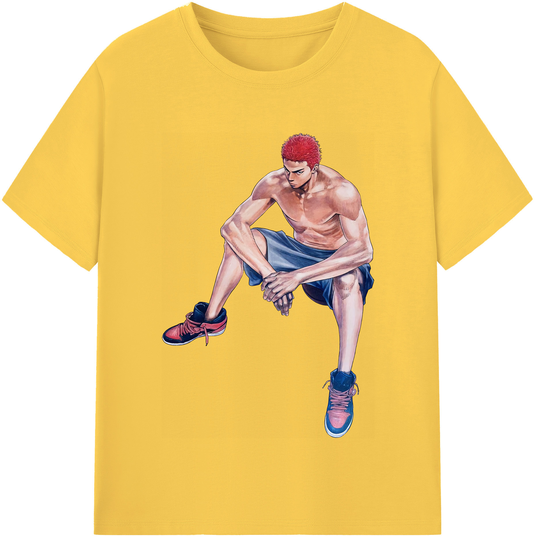 SLAM DUNK／スラムダンク 綿100％半袖Tシャツ（フロントプリント）