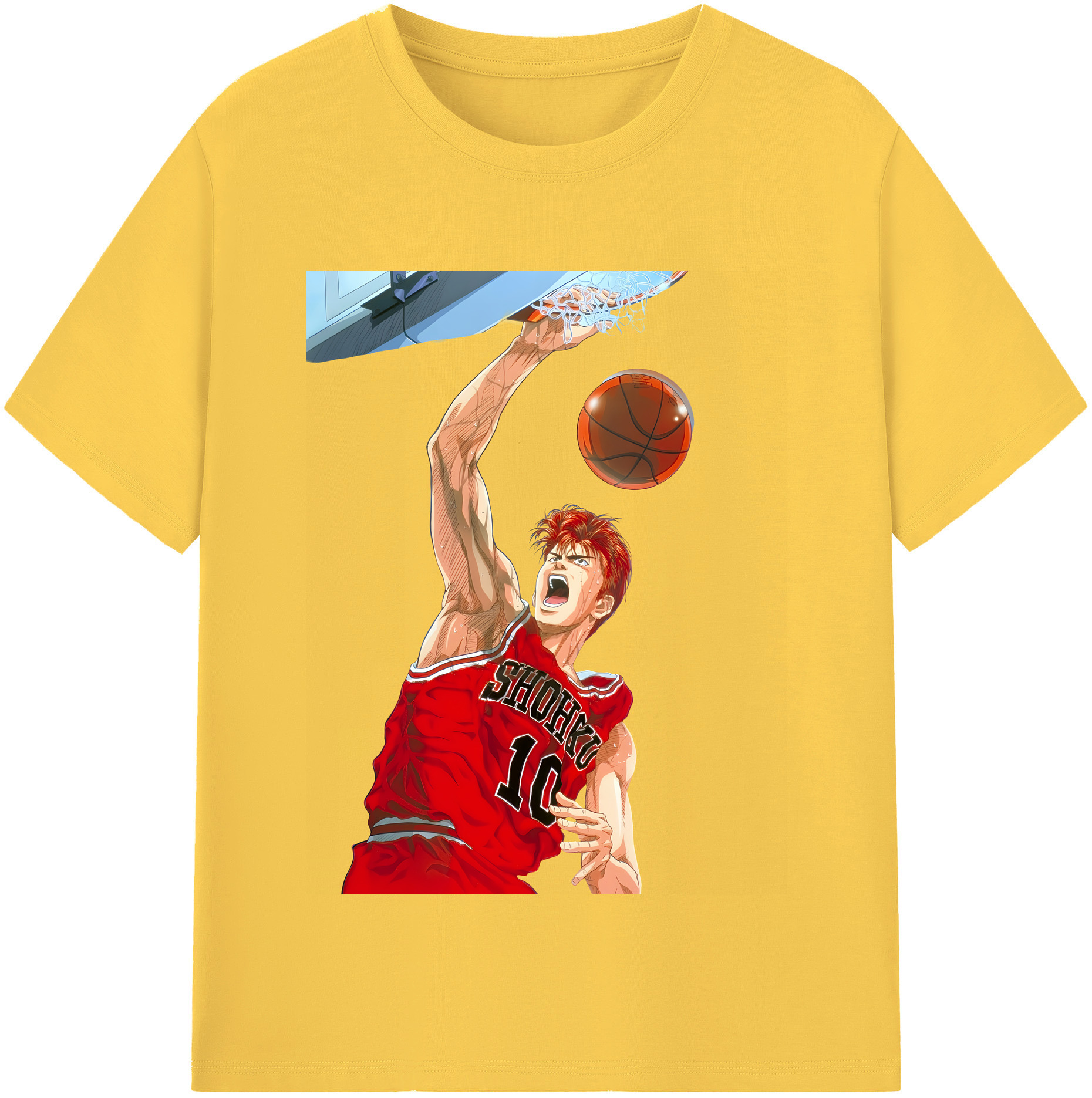 （画像用） SLAM DUNK／スラムダンク 綿100％半袖Tシャツ（フロントプリント）
