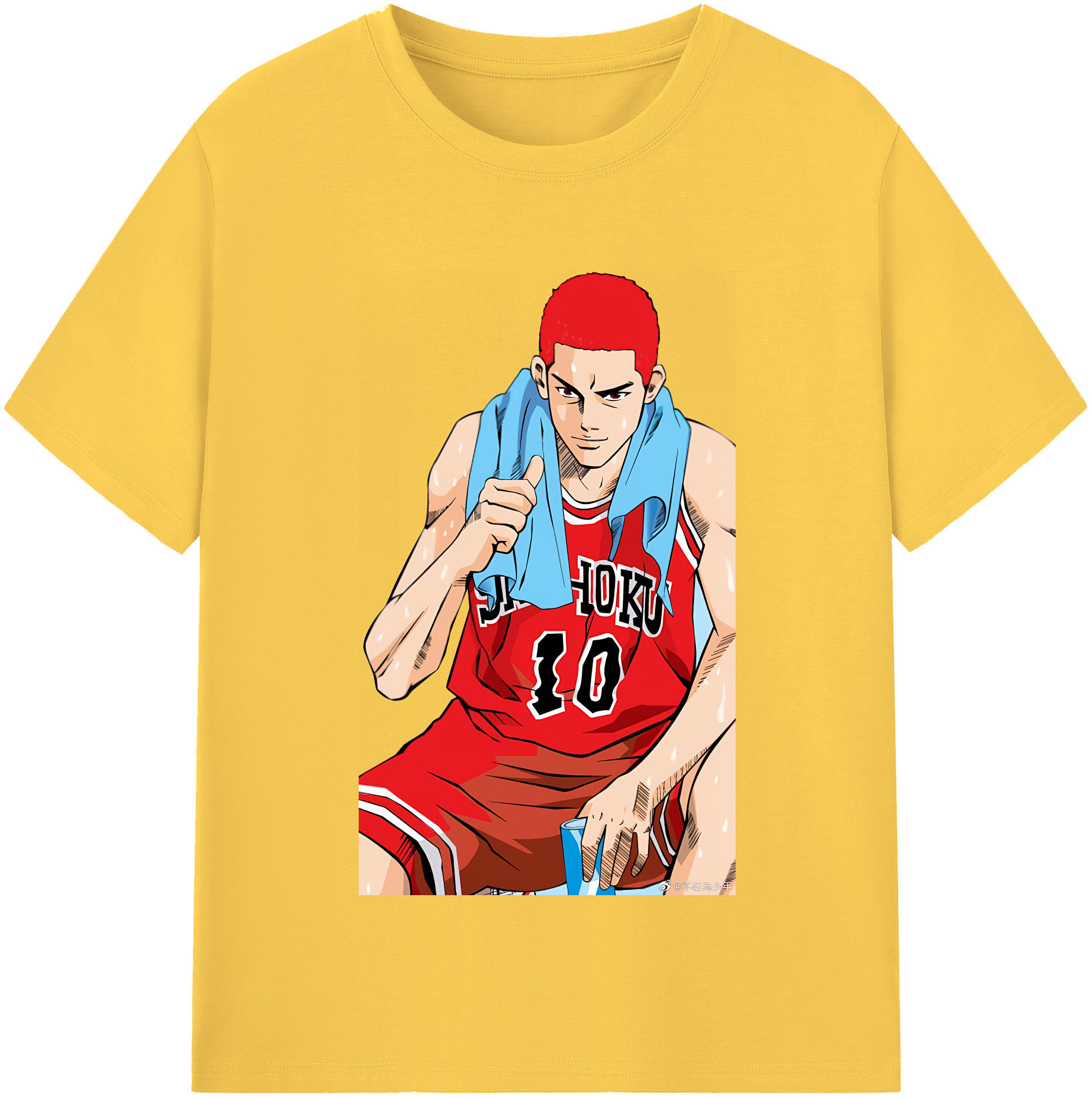 SLAM DUNK／スラムダンク 綿100％半袖Tシャツ（フロントプリント）