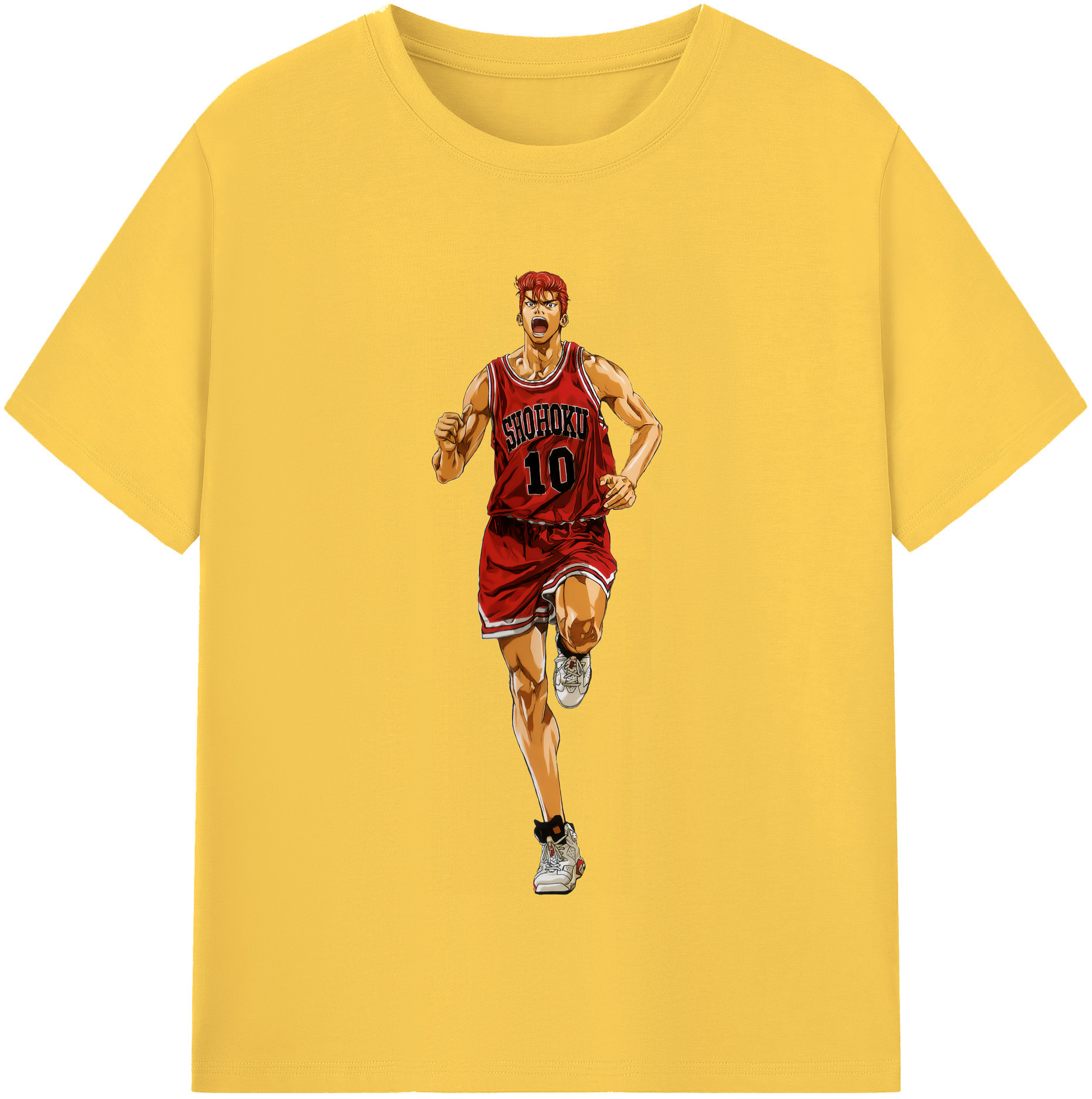 SLAM DUNK／スラムダンク 綿100％半袖Tシャツ（フロントプリント）