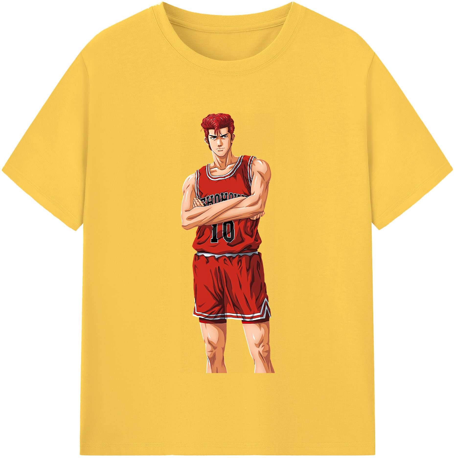 SLAM DUNK／スラムダンク 綿100％半袖Tシャツ（フロントプリント）