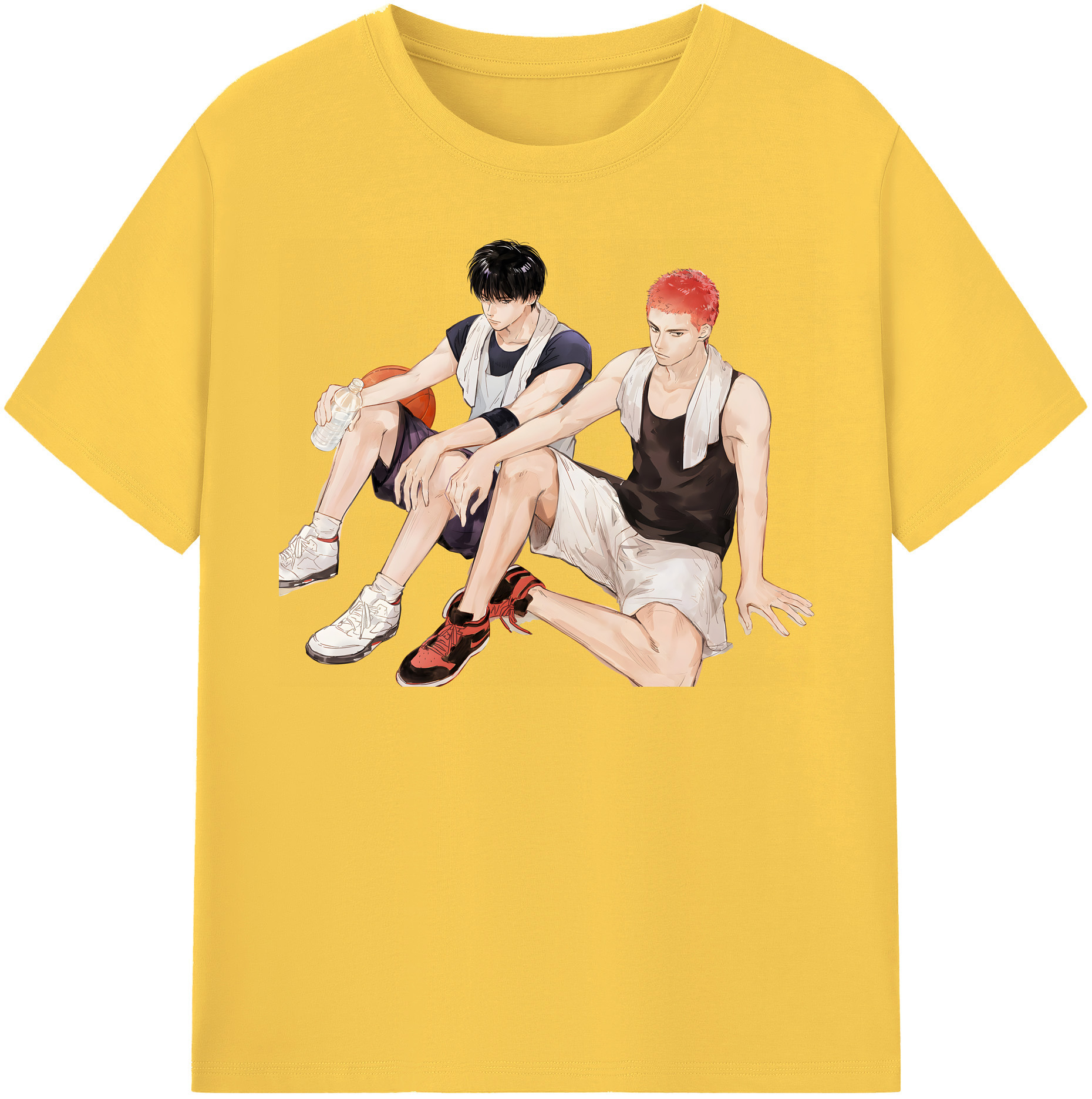 SLAM DUNK／スラムダンク 綿100％半袖Tシャツ（フロントプリント）