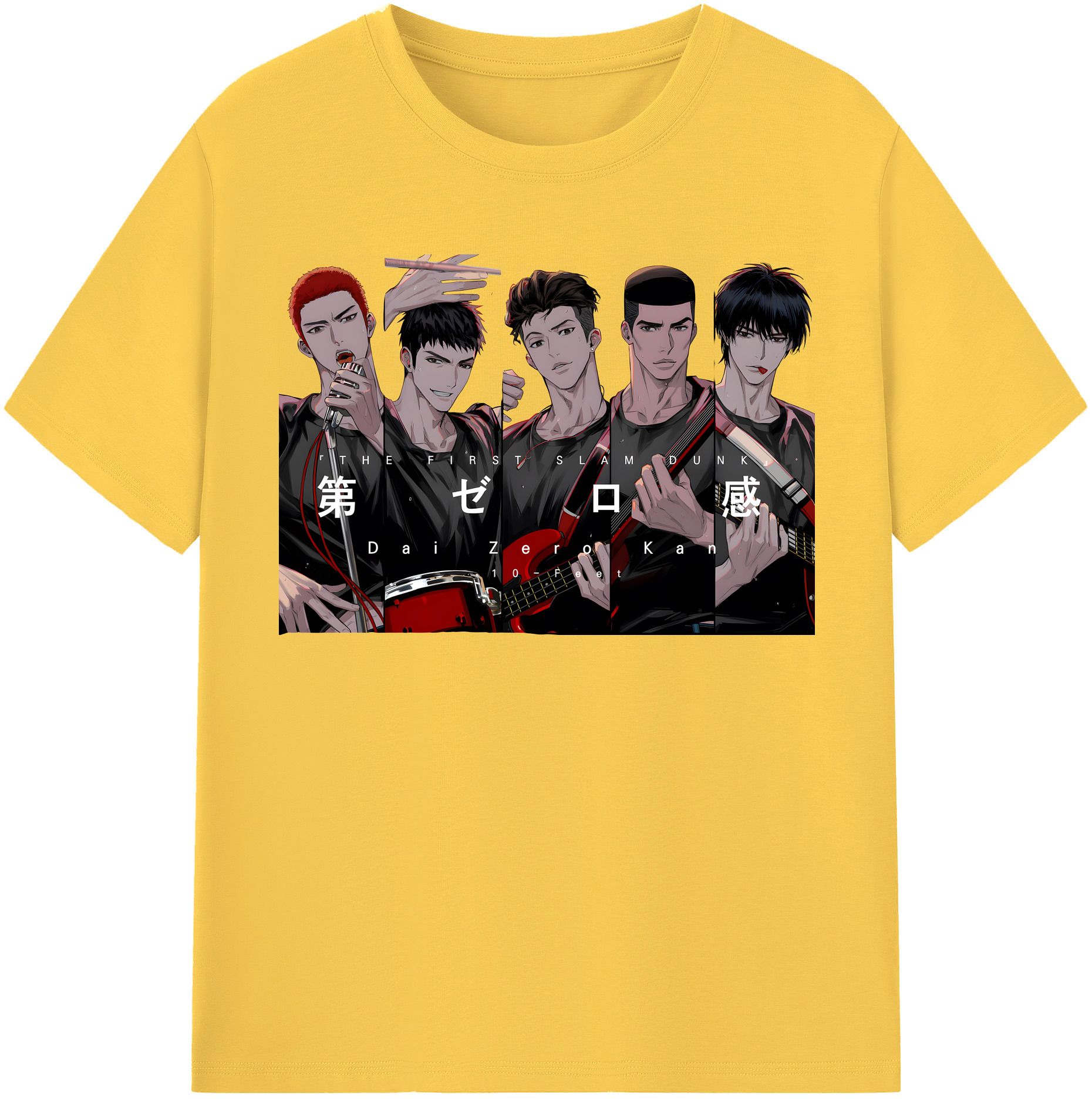 SLAM DUNK／スラムダンク 綿100％半袖Tシャツ（フロントプリント）