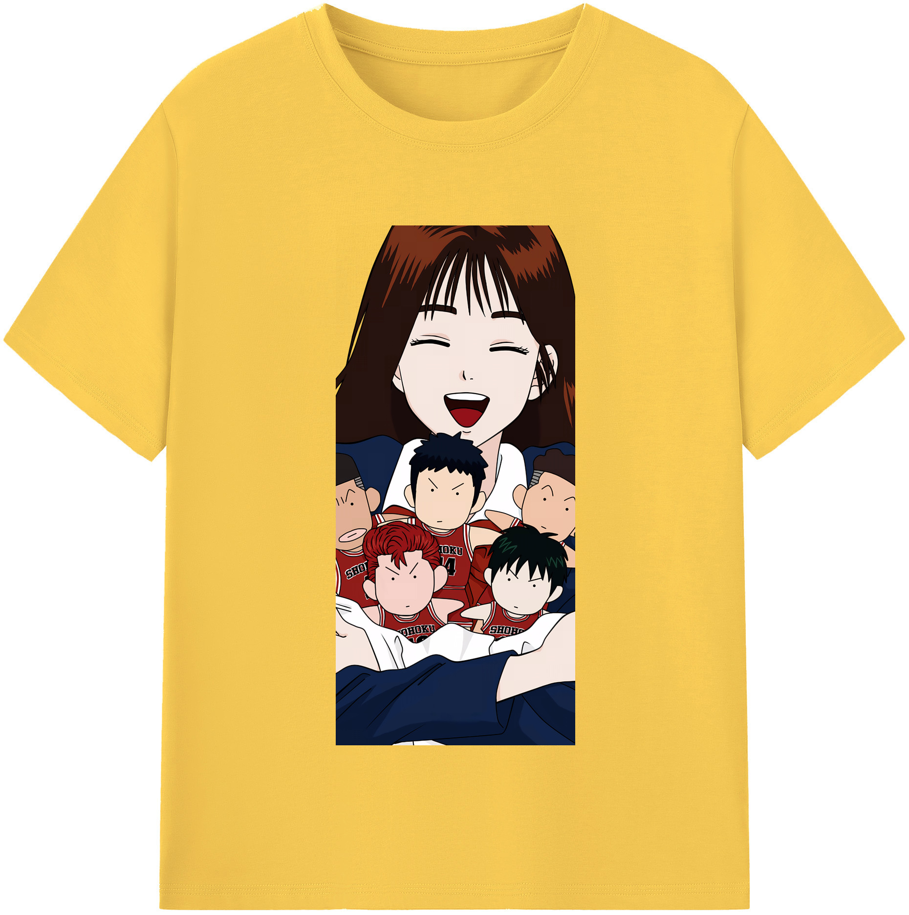 SLAM DUNK／スラムダンク 綿100％半袖Tシャツ（フロントプリント）