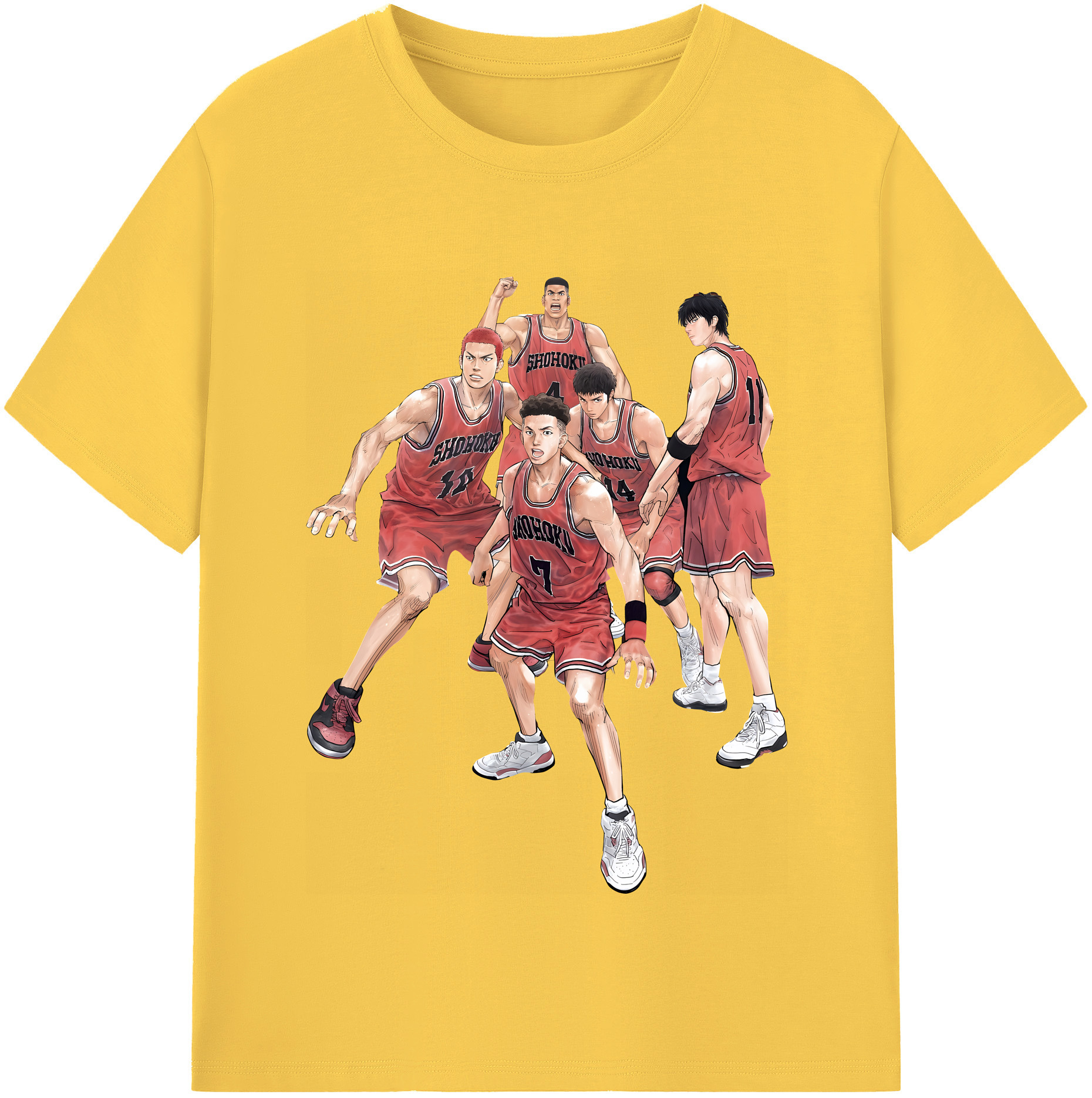 （画像用） SLAM DUNK／スラムダンク 綿100％半袖Tシャツ（フロントプリント）
