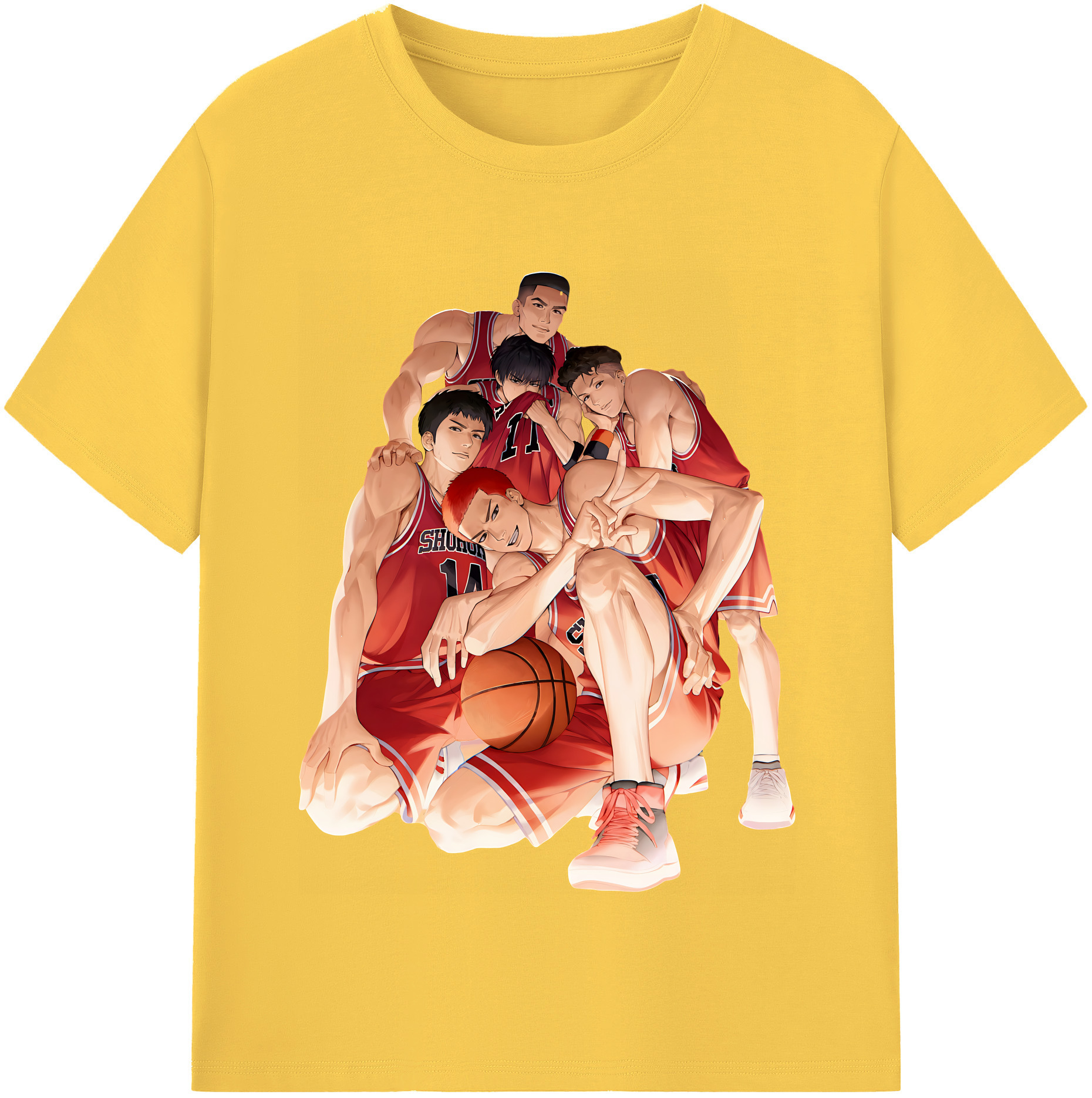 （画像用） SLAM DUNK／スラムダンク 綿100％半袖Tシャツ（フロントプリント）