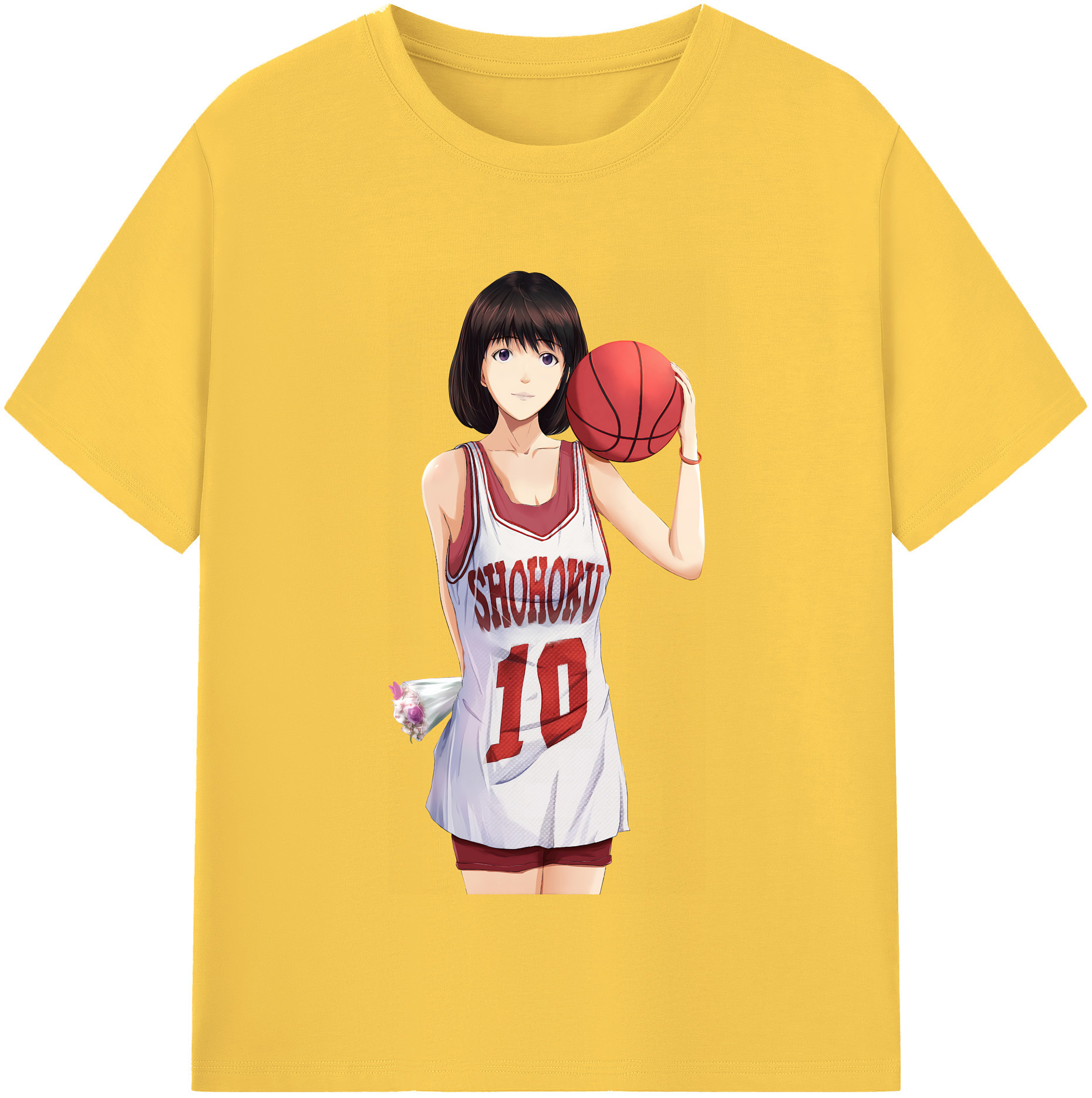SLAM DUNK／スラムダンク 綿100％半袖Tシャツ（フロントプリント）