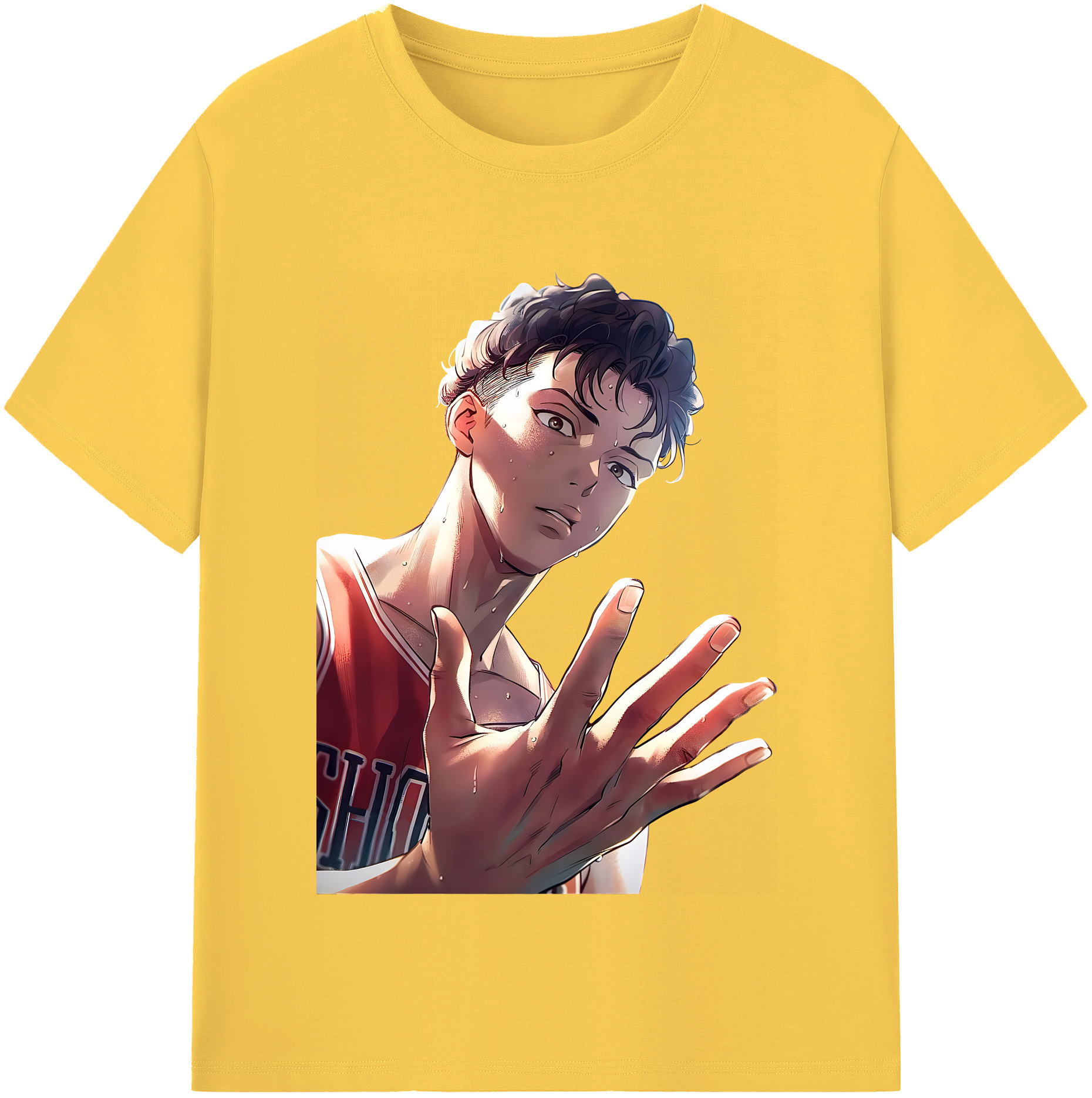 SLAM DUNK／スラムダンク 綿100％半袖Tシャツ（フロントプリント）
