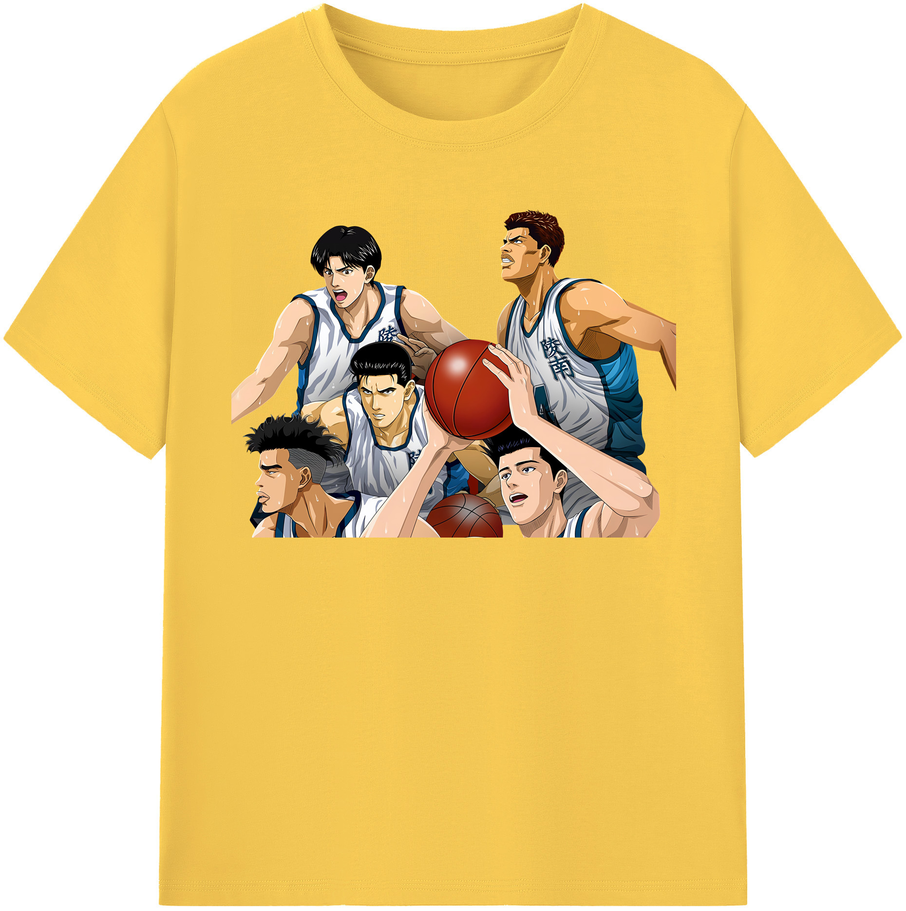 SLAM DUNK／スラムダンク 綿100％半袖Tシャツ（フロントプリント）
