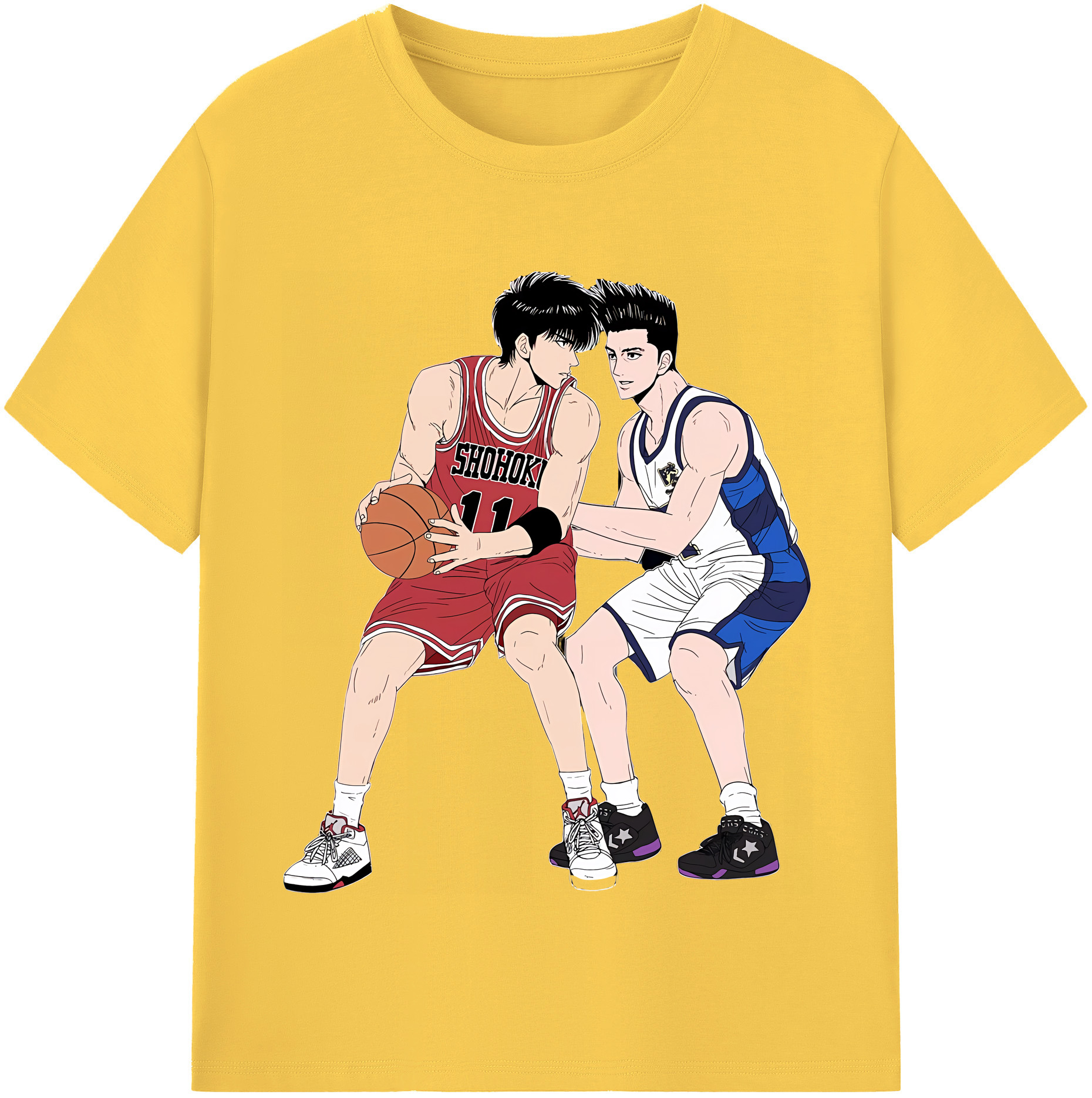 （画像用） SLAM DUNK／スラムダンク 綿100％半袖Tシャツ（フロントプリント）