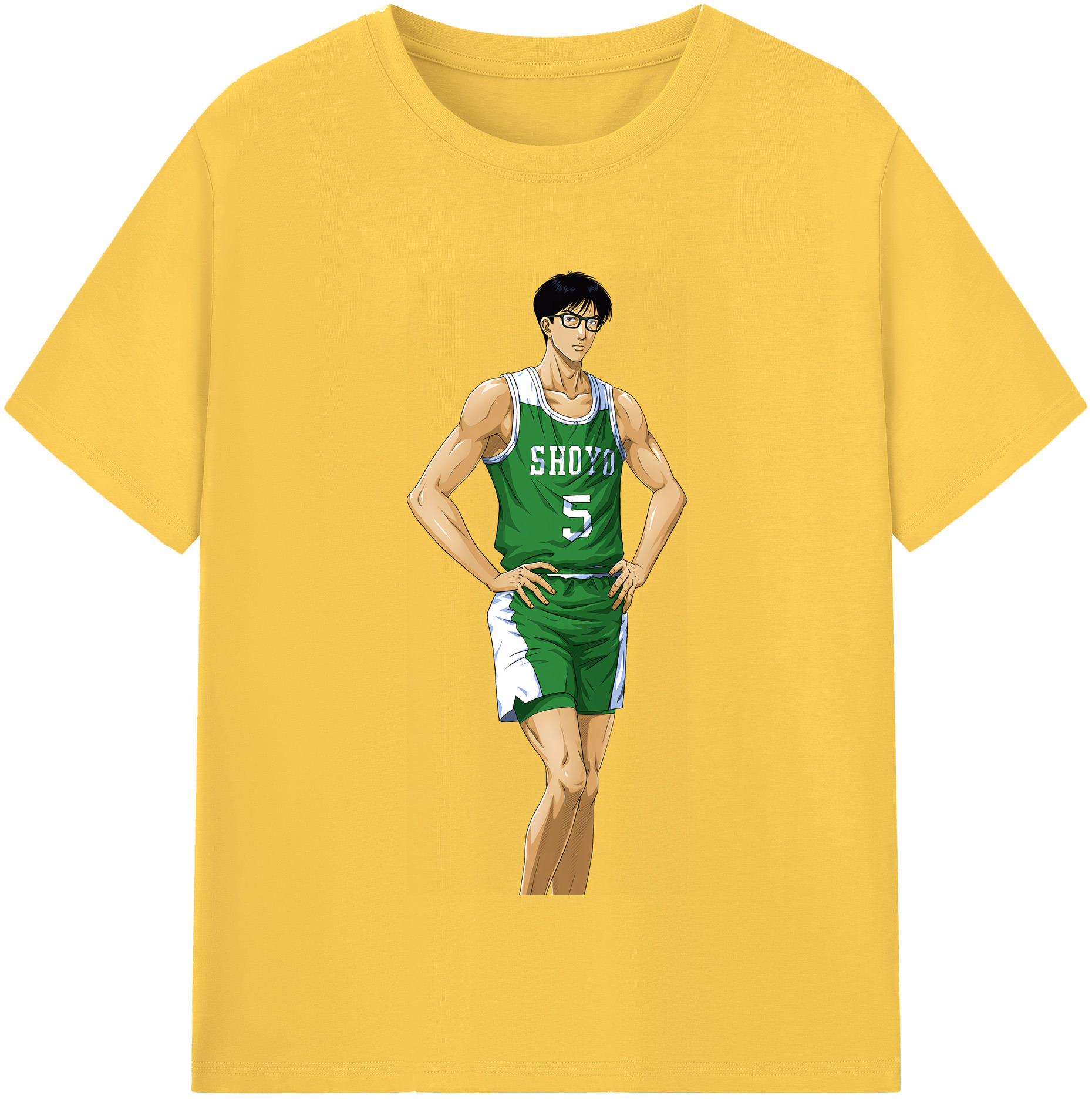 SLAM DUNK／スラムダンク 綿100％半袖Tシャツ（フロントプリント）