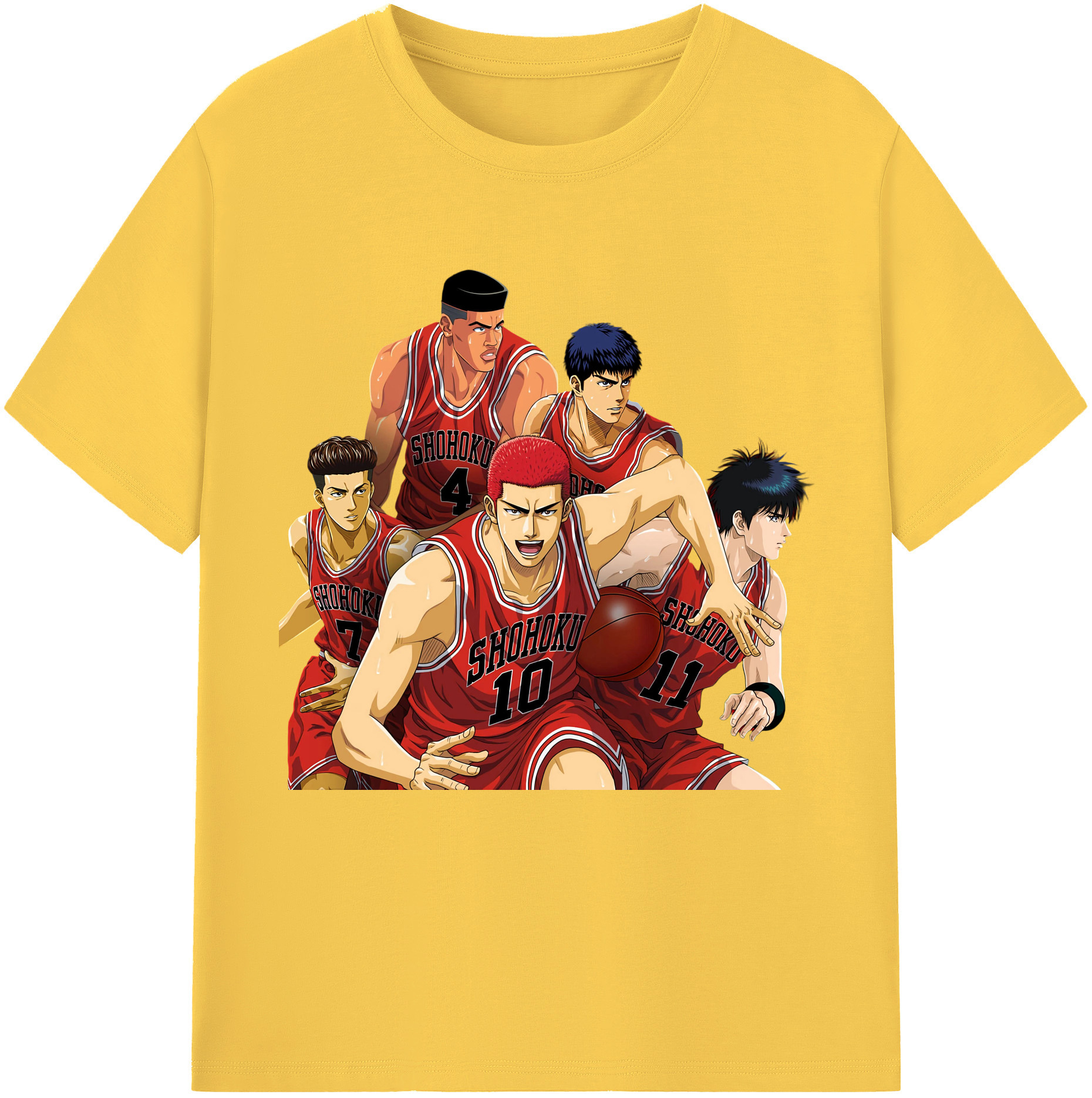 （画像用） SLAM DUNK／スラムダンク 綿100％半袖Tシャツ（フロントプリント）