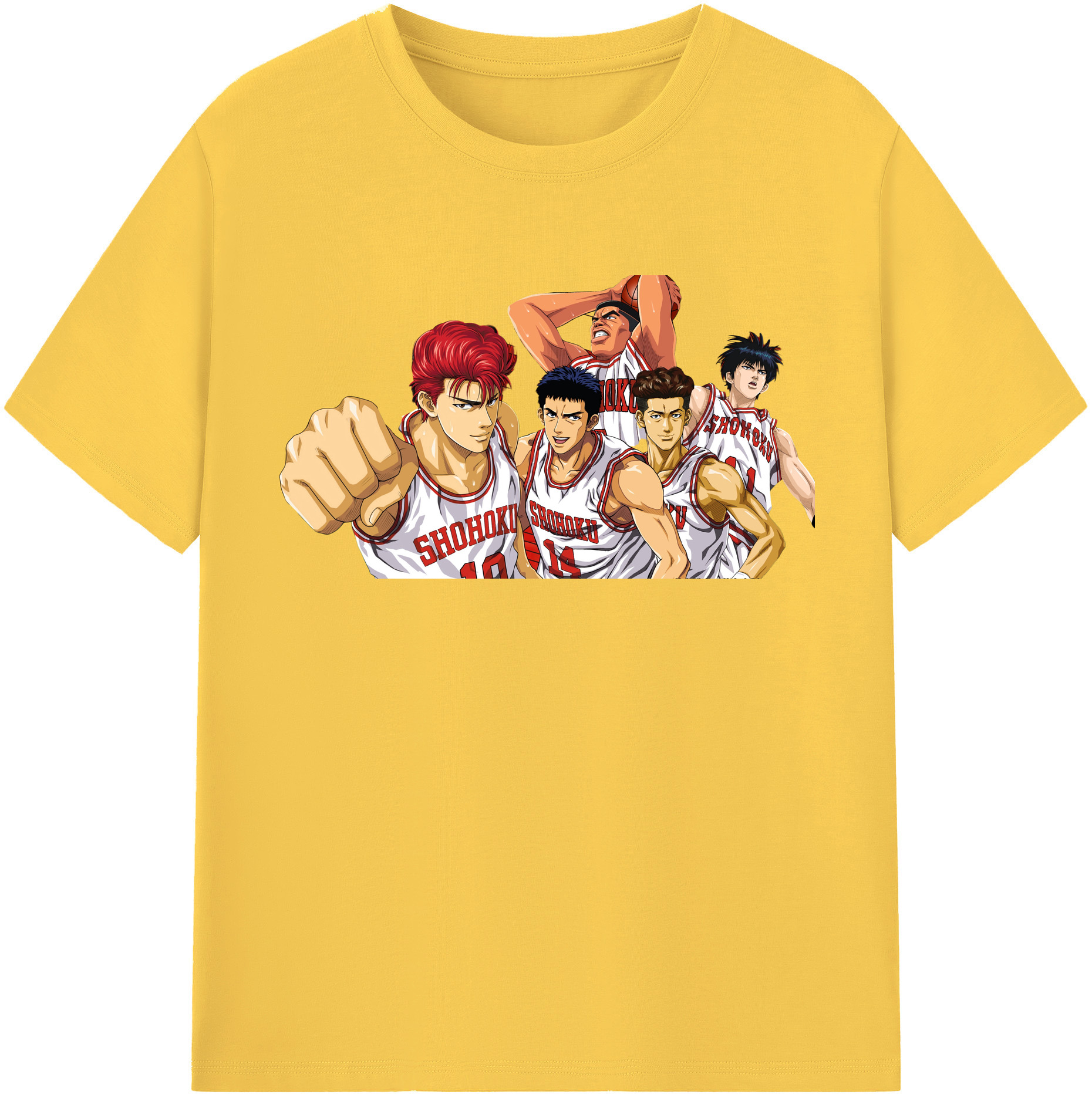 （画像用） SLAM DUNK／スラムダンク 綿100％半袖Tシャツ（フロントプリント）