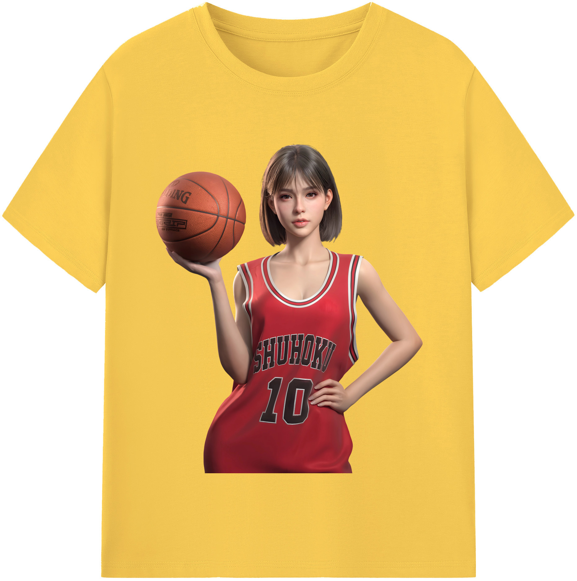 SLAM DUNK／スラムダンク 綿100％半袖Tシャツ（フロントプリント）