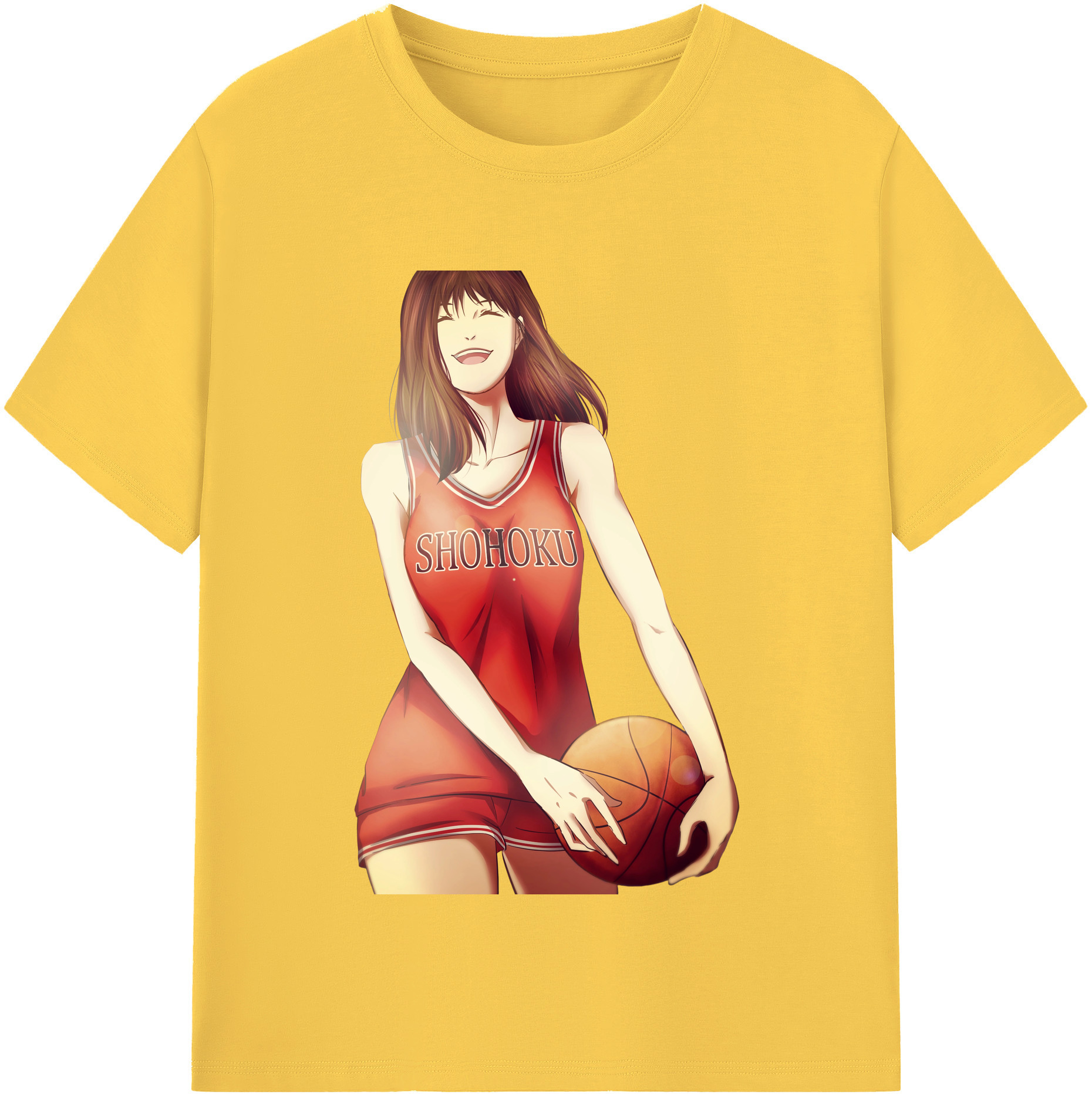 SLAM DUNK／スラムダンク 綿100％半袖Tシャツ（フロントプリント）