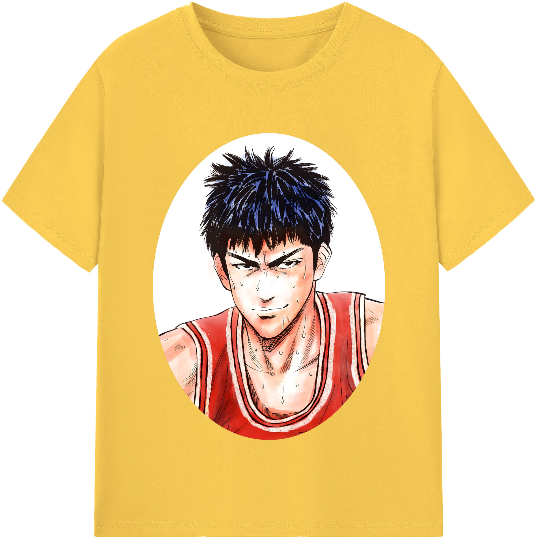 SLAM DUNK／スラムダンク 綿100％半袖Tシャツ（フロントプリント）