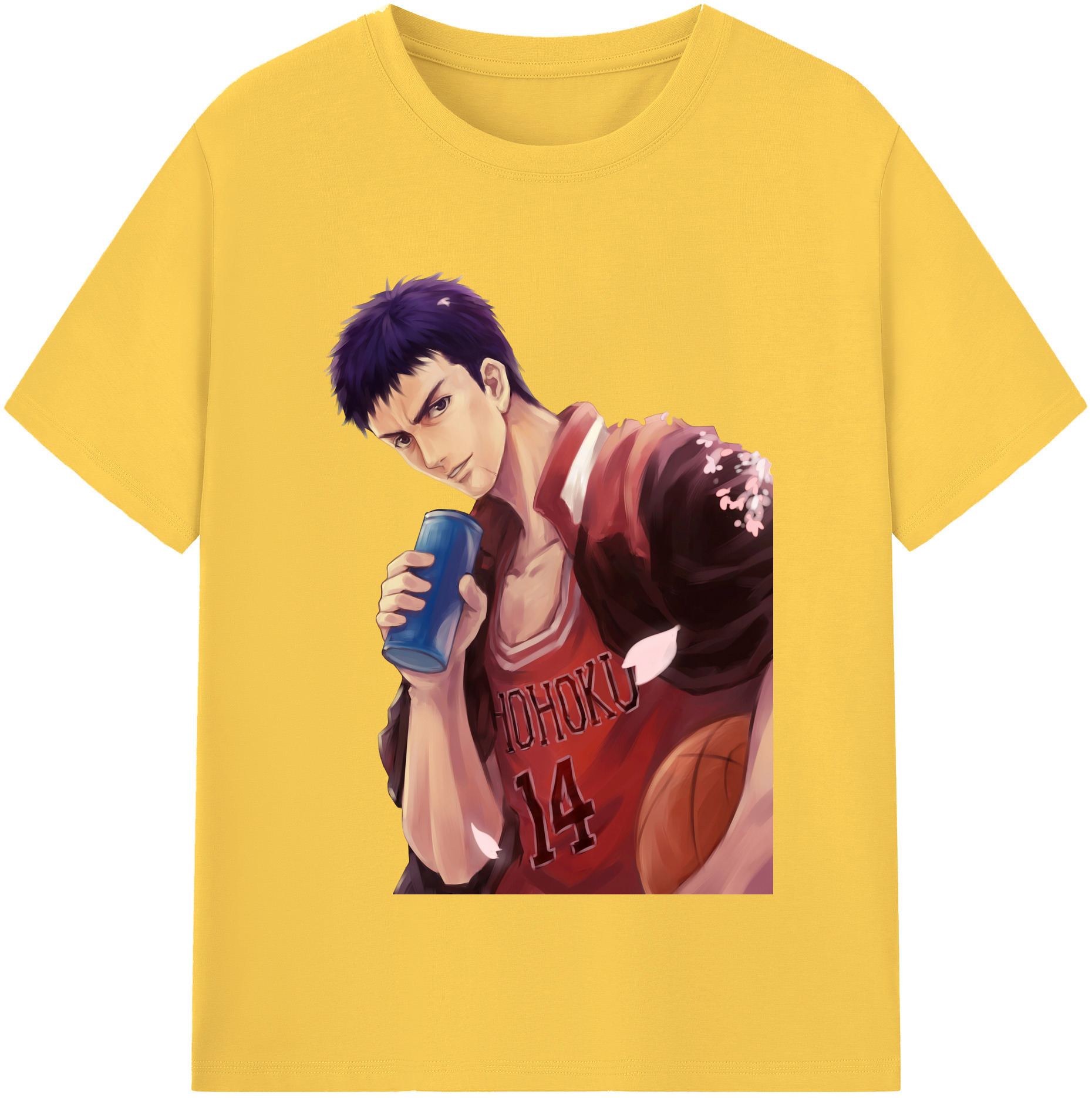SLAM DUNK／スラムダンク 綿100％半袖Tシャツ（フロントプリント）