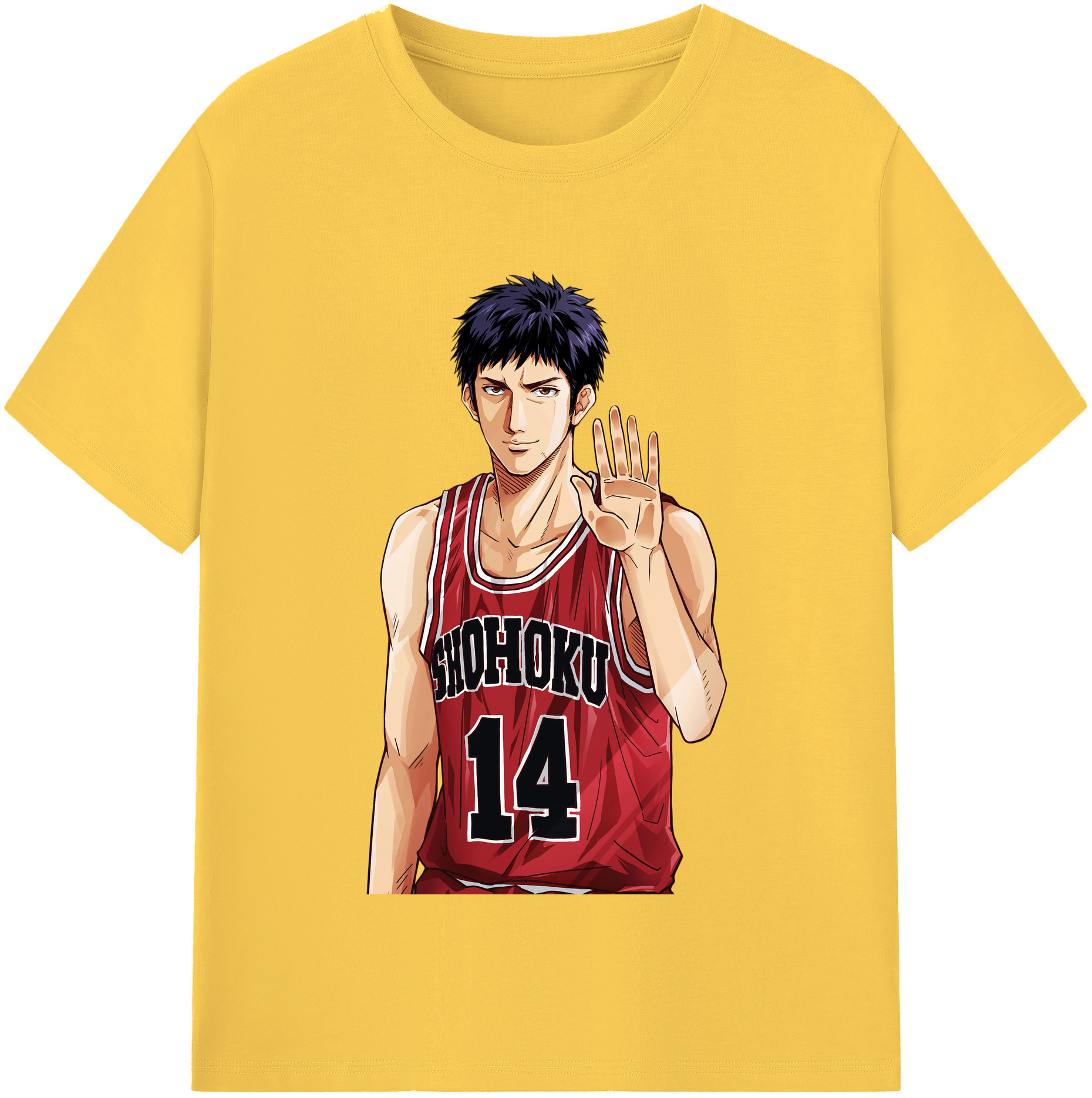 SLAM DUNK／スラムダンク 綿100％半袖Tシャツ（フロントプリント）