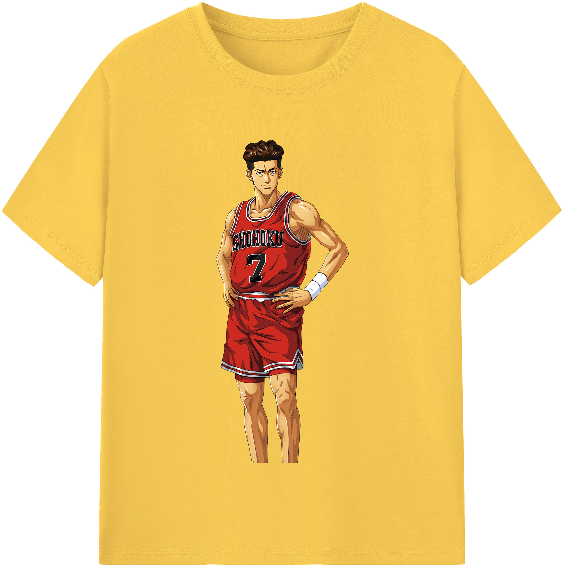 SLAM DUNK／スラムダンク 綿100％半袖Tシャツ（フロントプリント）