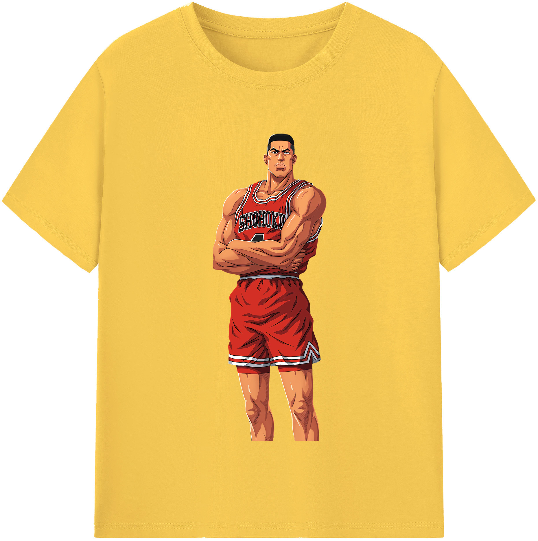 SLAM DUNK／スラムダンク 綿100％半袖Tシャツ（フロントプリント）