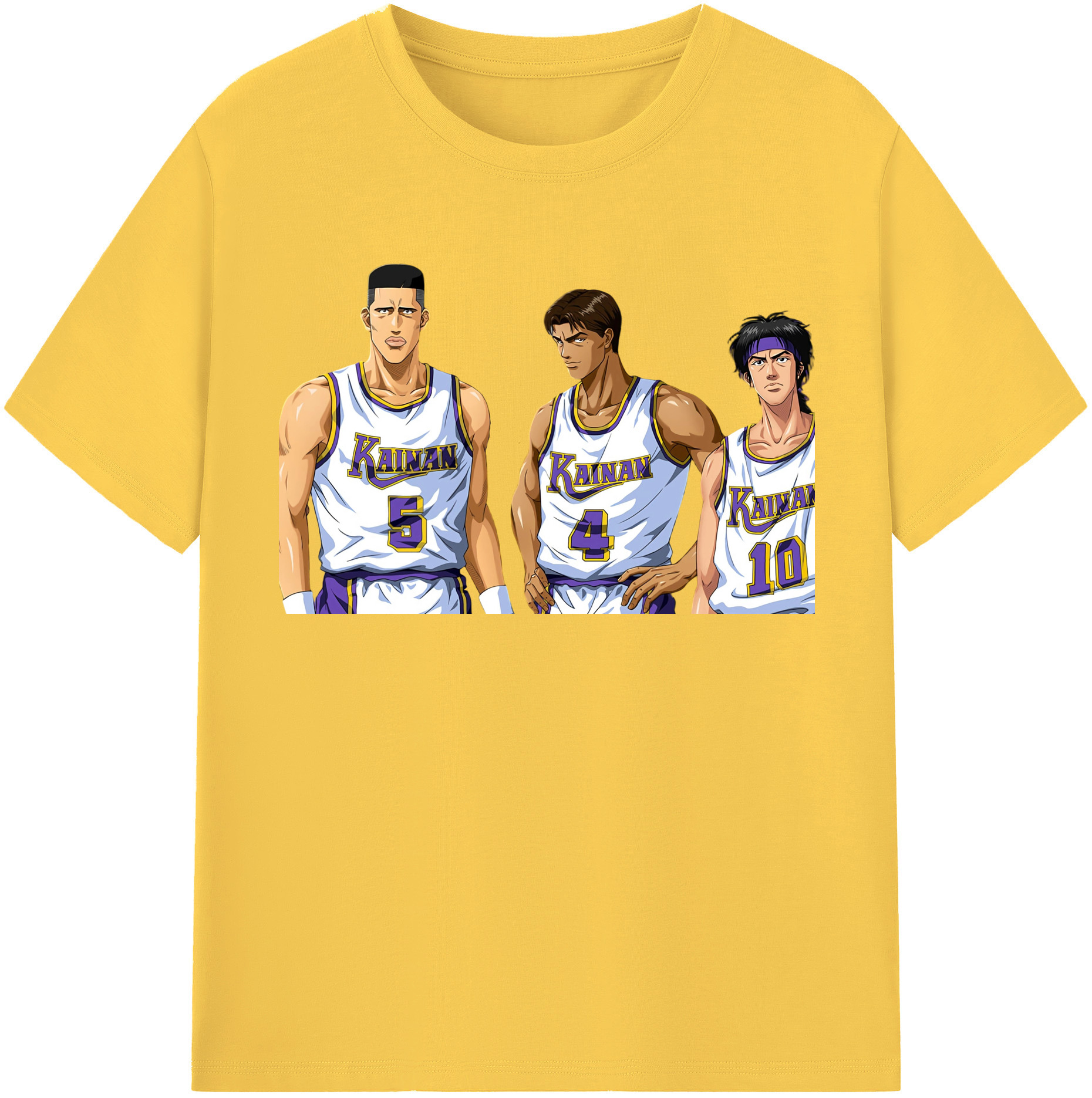 SLAM DUNK／スラムダンク 綿100％半袖Tシャツ（フロントプリント）