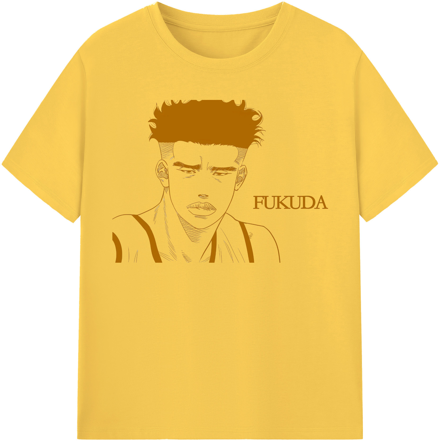 SLAM DUNK／スラムダンク 綿100％半袖Tシャツ（フロントプリント）