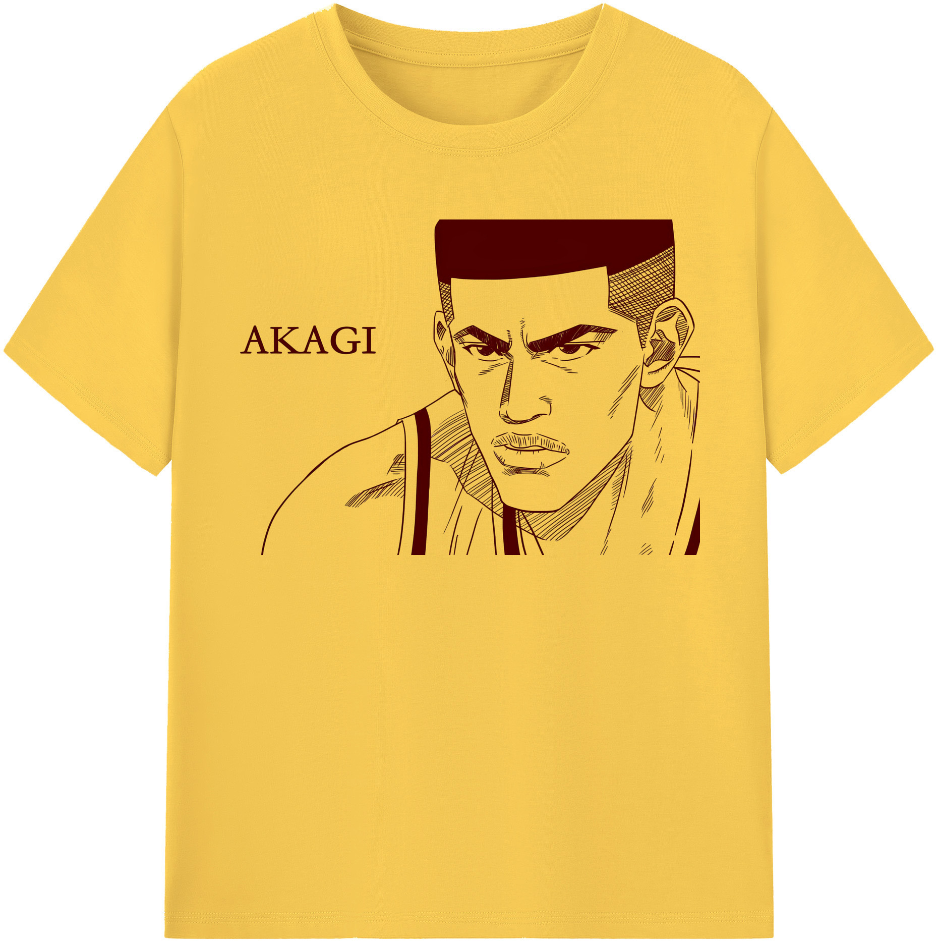 SLAM DUNK／スラムダンク 綿100％半袖Tシャツ（フロントプリント）