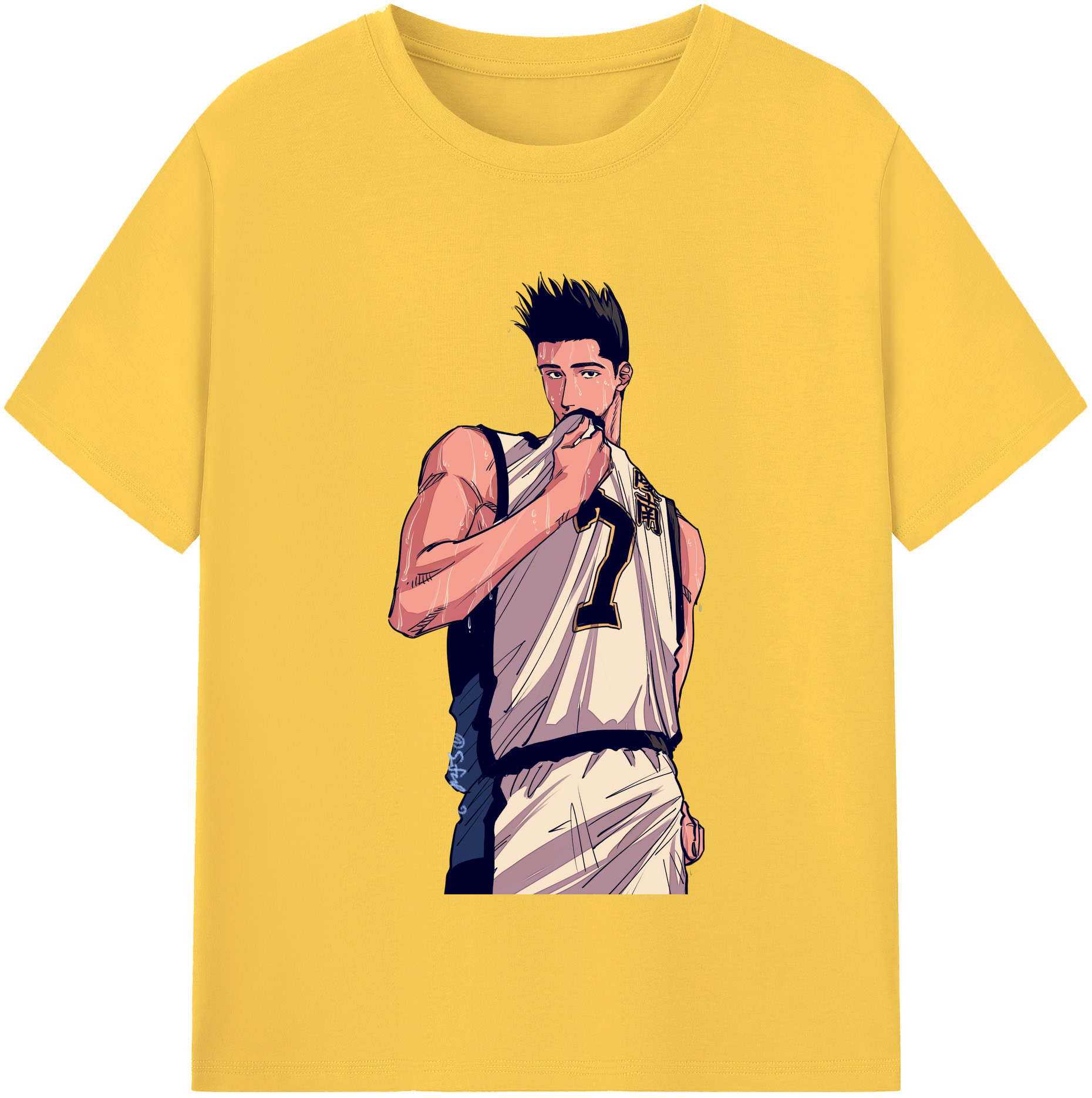 SLAM DUNK／スラムダンク 綿100％半袖Tシャツ（フロントプリント）