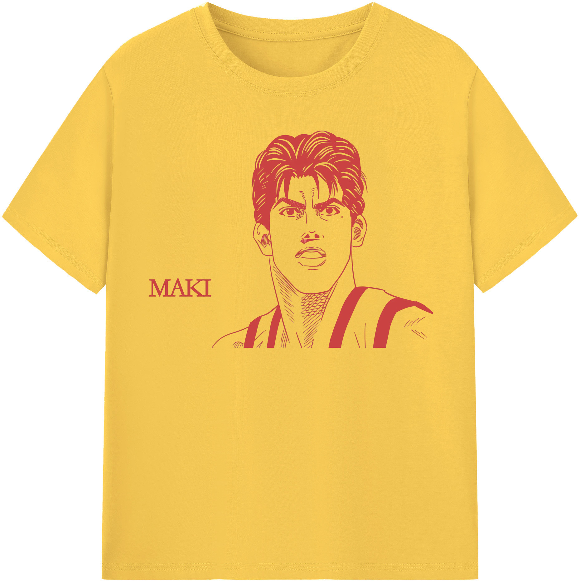 SLAM DUNK／スラムダンク 綿100％半袖Tシャツ（フロントプリント）