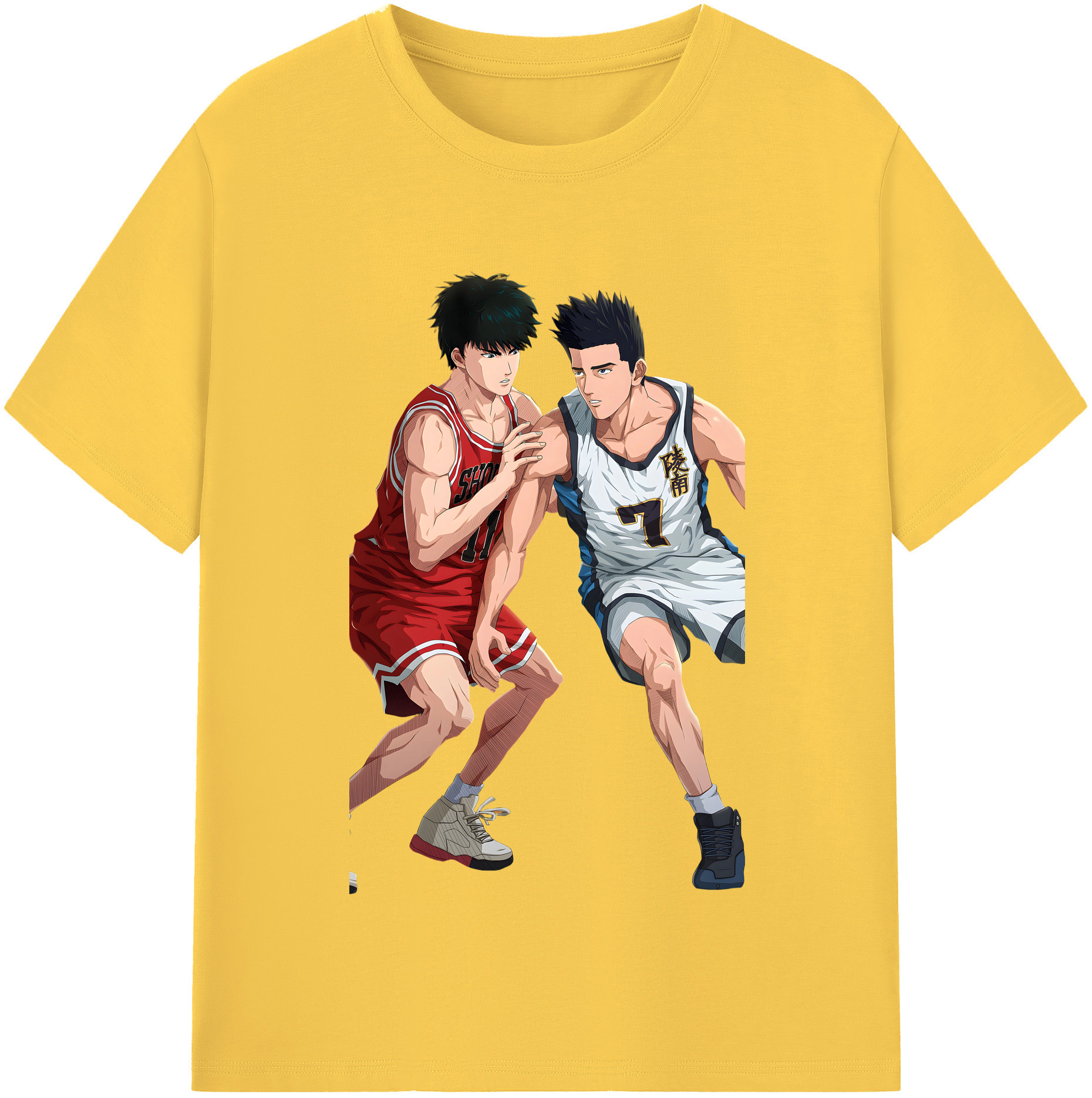 SLAM DUNK／スラムダンク 綿100％半袖Tシャツ（フロントプリント）