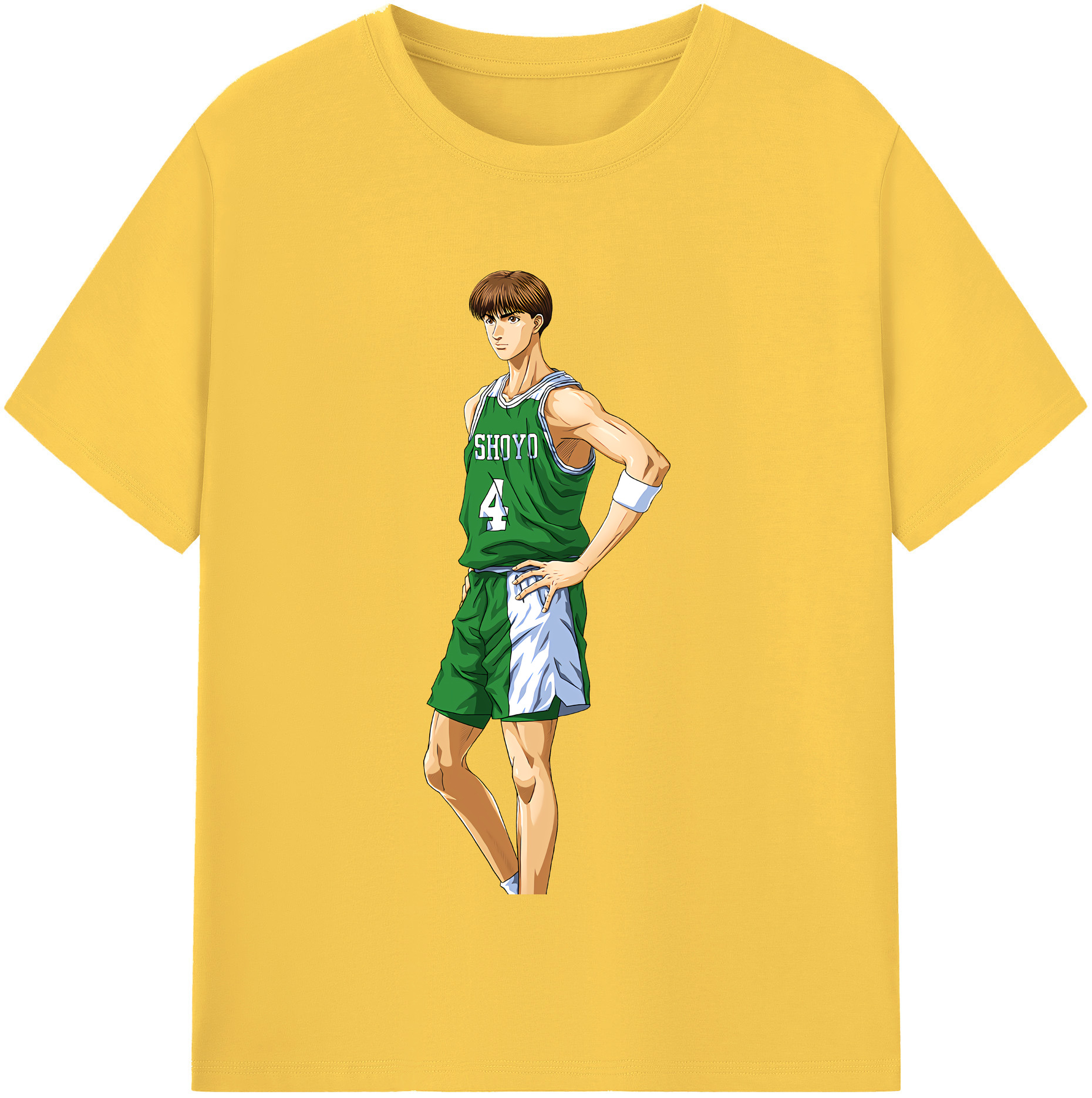 SLAM DUNK／スラムダンク 綿100％半袖Tシャツ（フロントプリント）