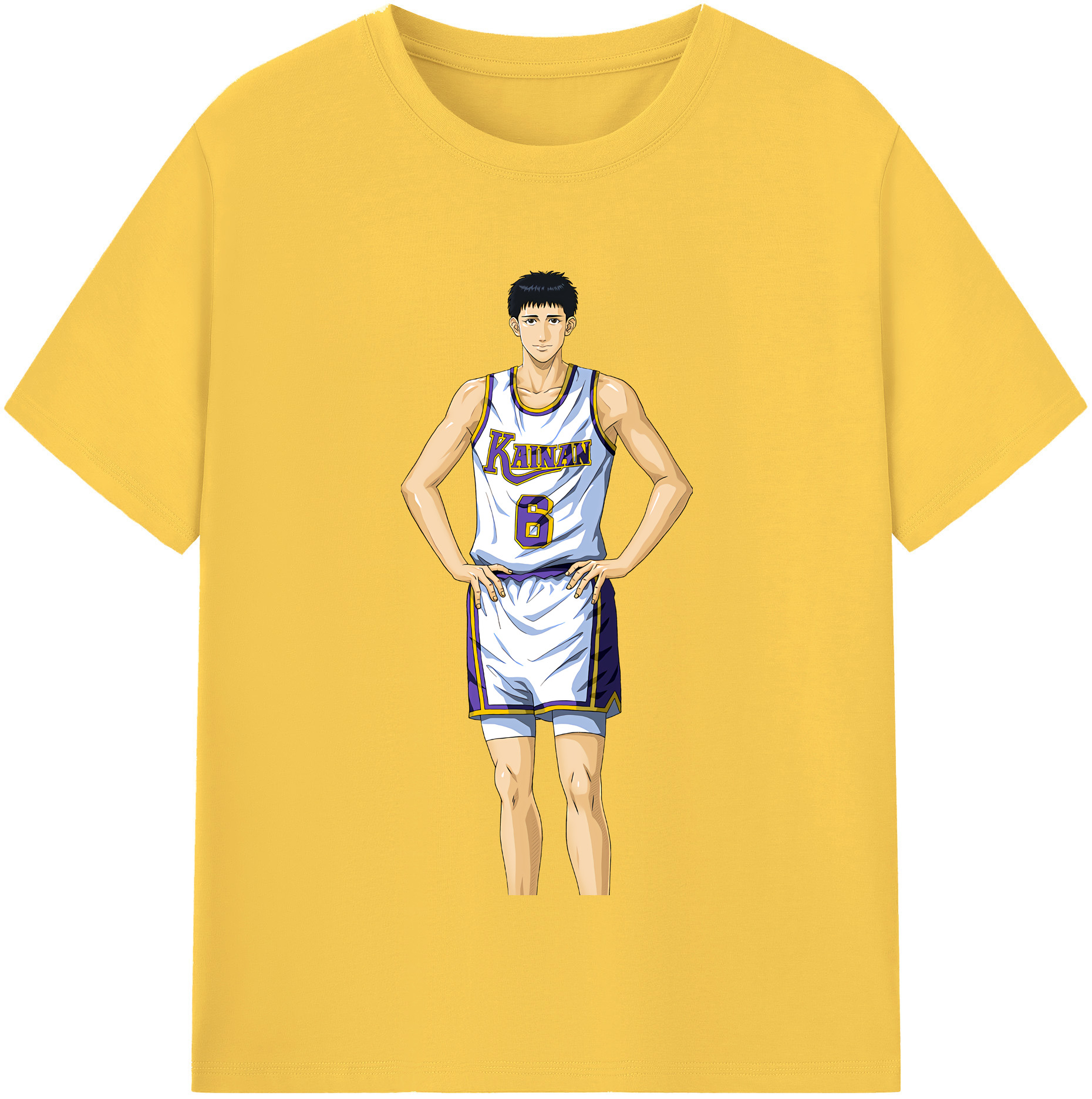 SLAM DUNK／スラムダンク 綿100％半袖Tシャツ（フロントプリント）