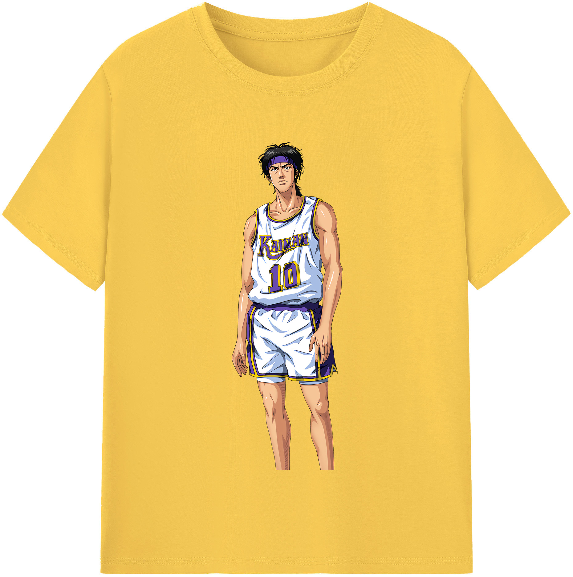 SLAM DUNK／スラムダンク 綿100％半袖Tシャツ（フロントプリント）
