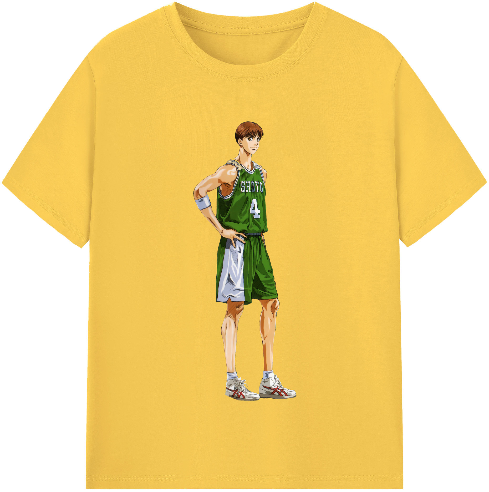 SLAM DUNK／スラムダンク 綿100％半袖Tシャツ（フロントプリント）